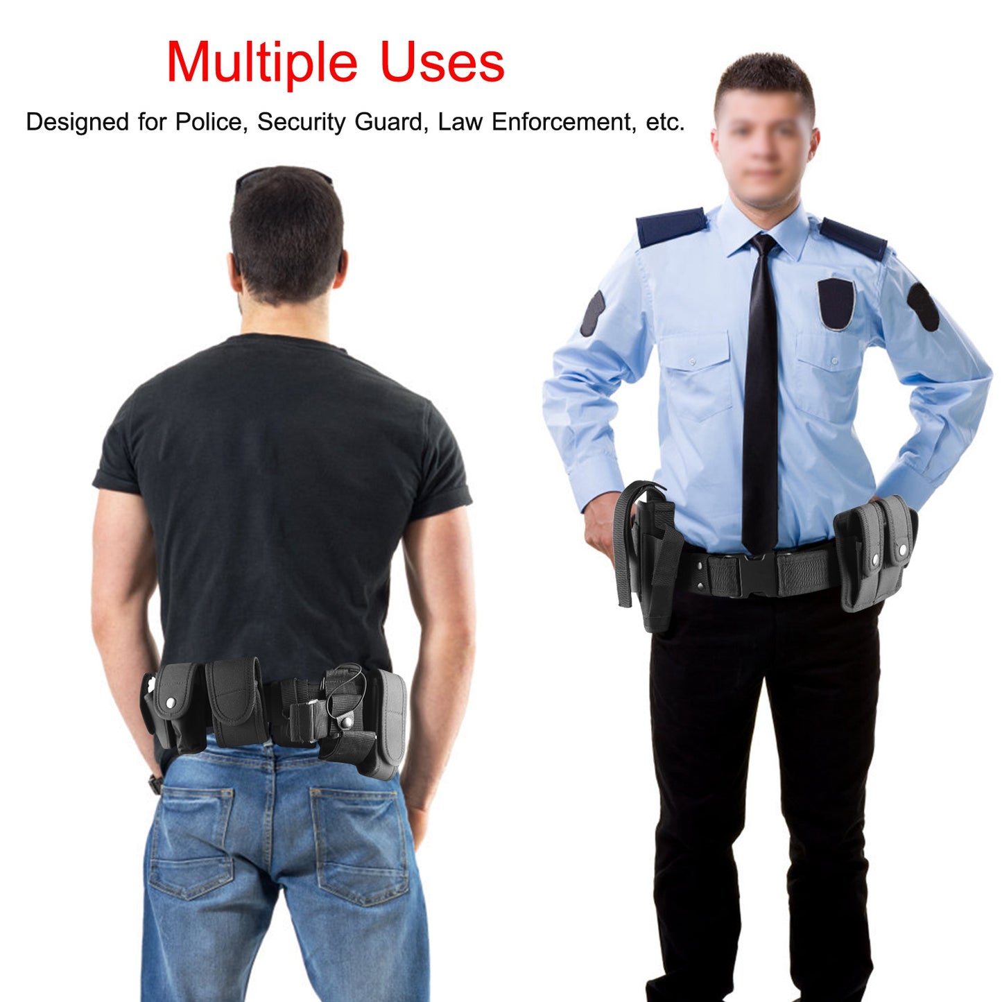 Military Utility Belt Tactical Police Security Guard Modular Belt