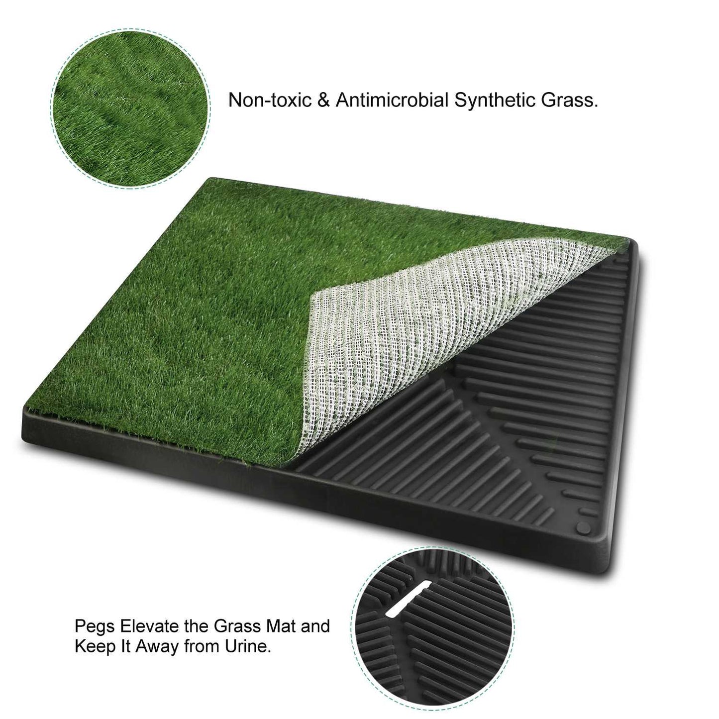 Dog Potty Training Artificial Grass Pad Pet Cat Toilet Trainer Mat Puppy Loo Tray