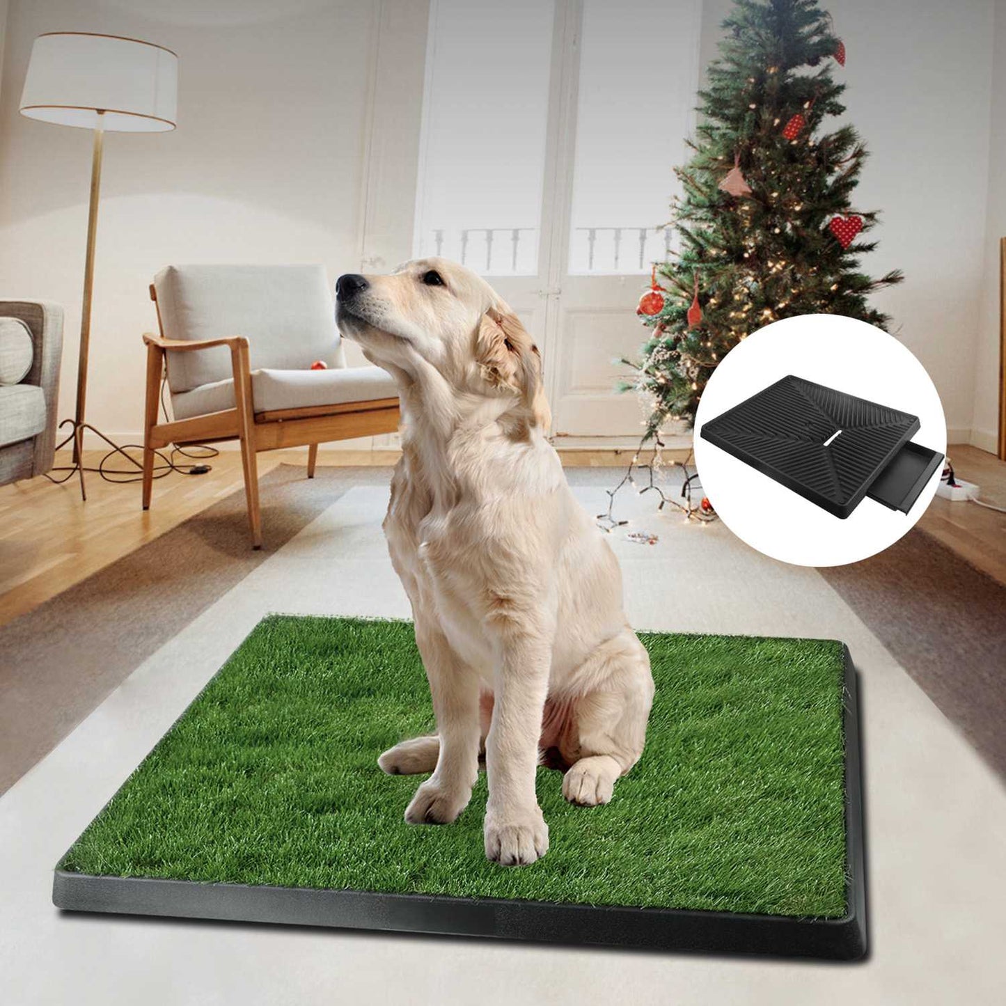 Dog Potty Training Artificial Grass Pad Pet Cat Toilet Trainer Mat Puppy Loo Tray