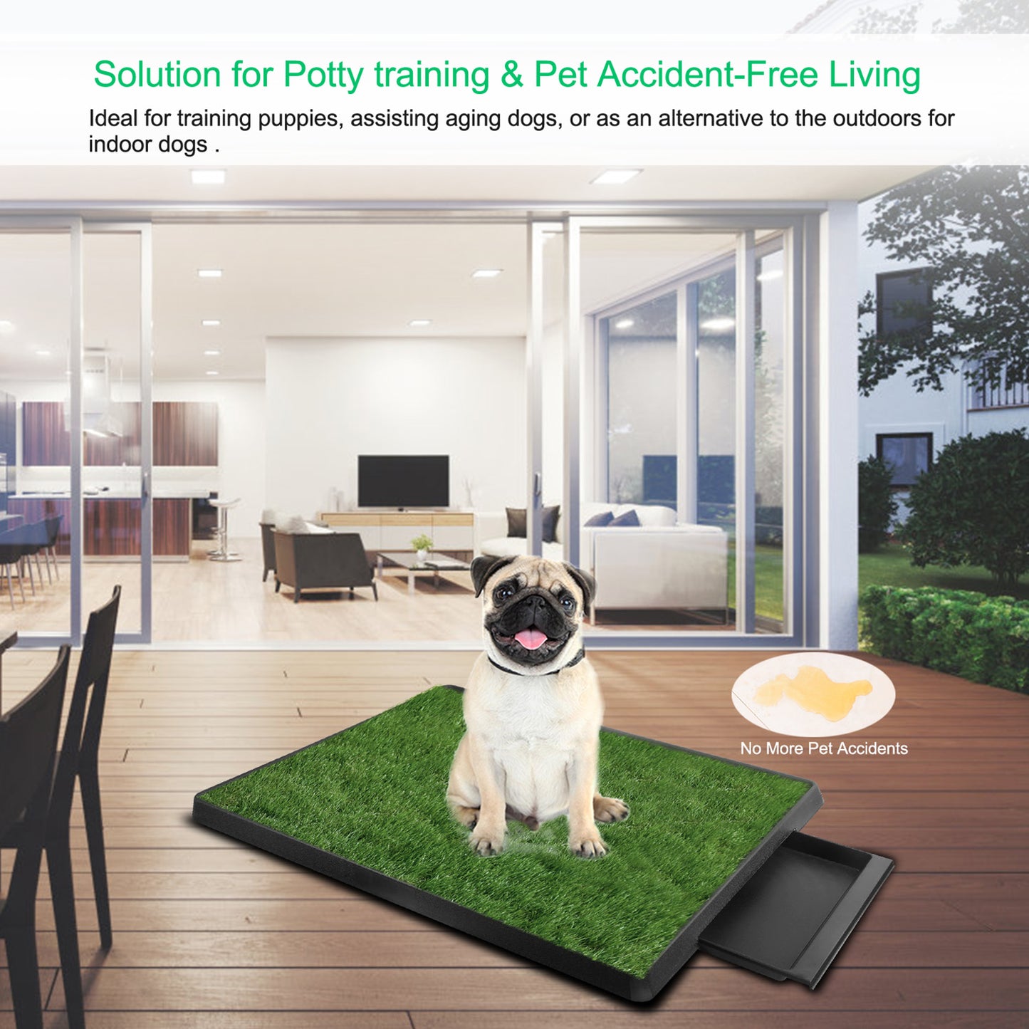 Dog Potty Training Artificial Grass Pad Pet Cat Toilet Trainer Mat Puppy Loo Tray