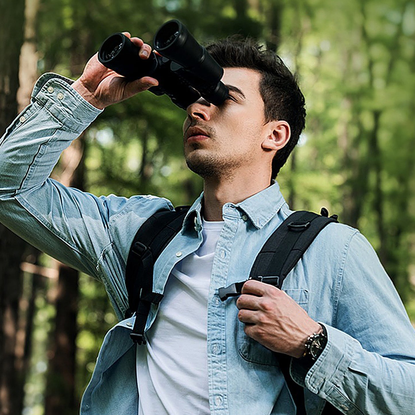 Portable Zoom Binoculars with FMC Lens Low Light Night Vision