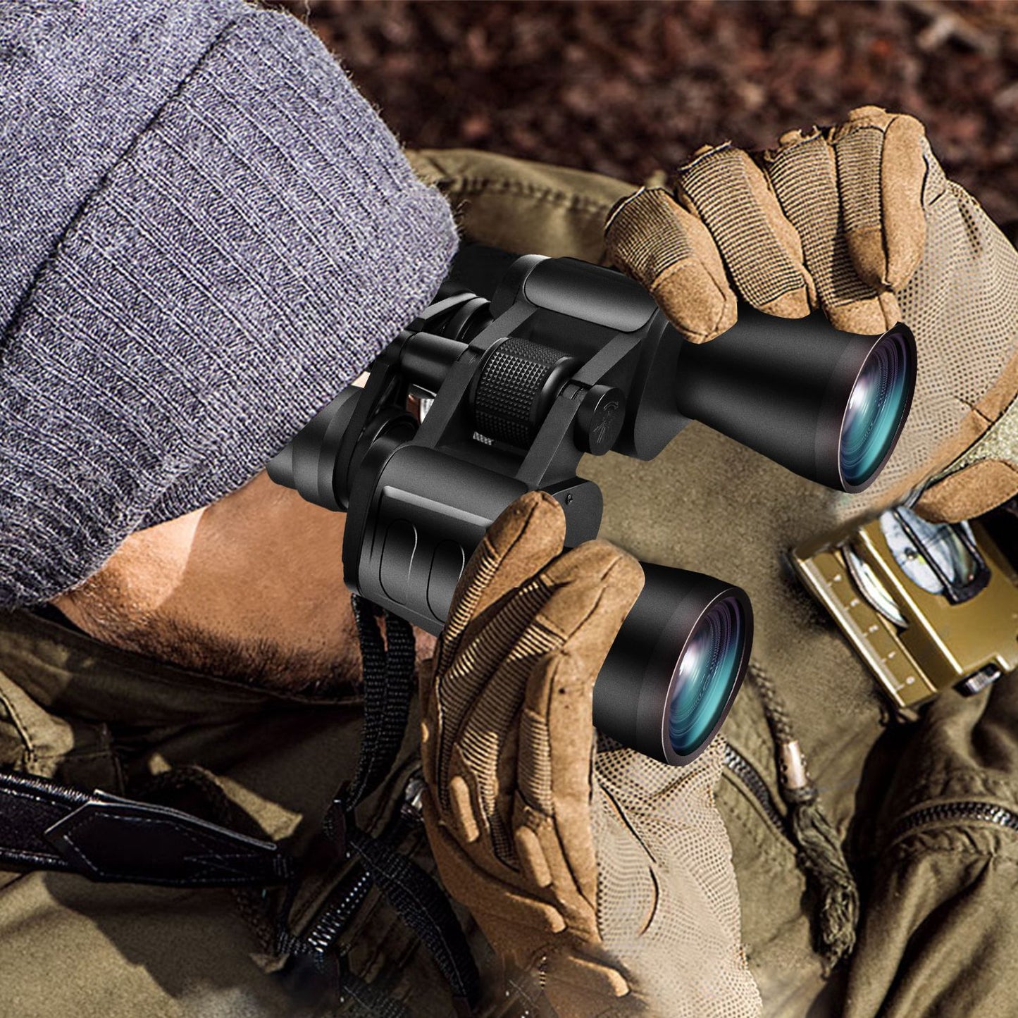 Portable Zoom Binoculars with FMC Lens Low Light Night Vision