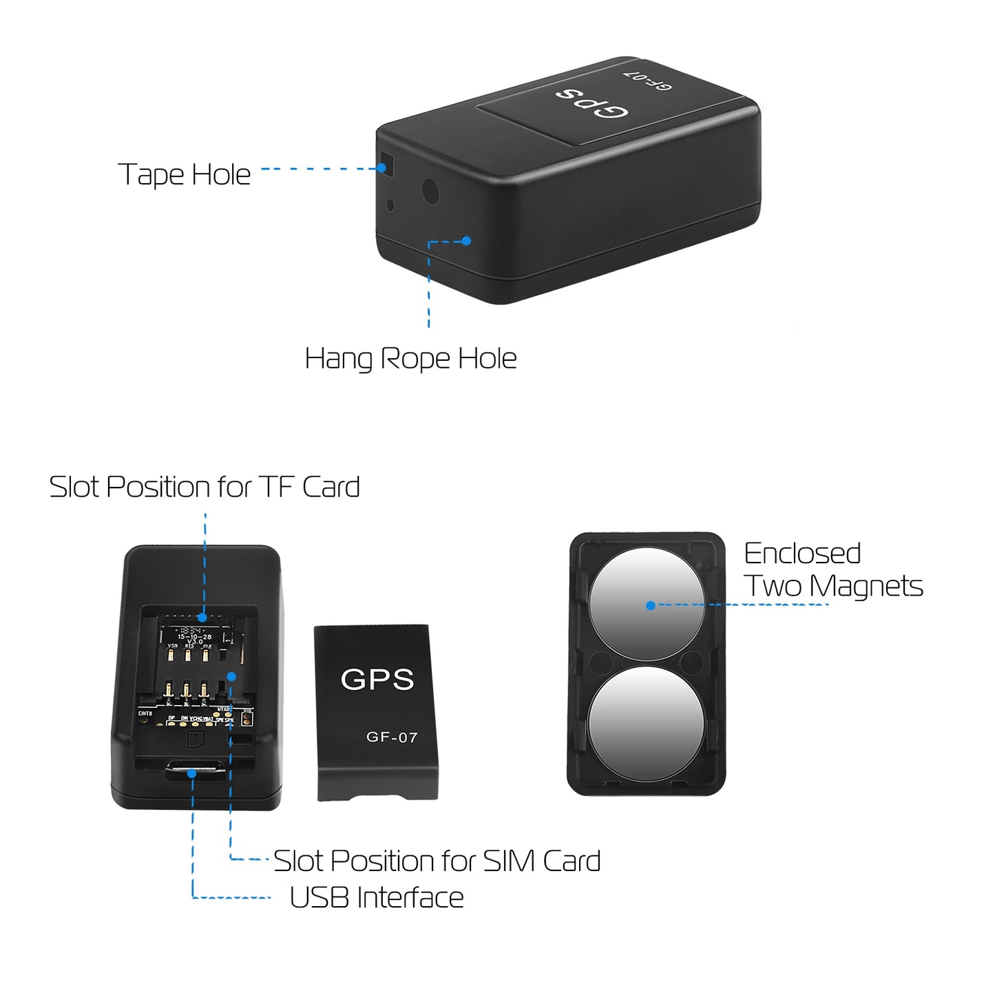 GPS Tracker Magnetic GSM GPRS GPS Tracker Anti-theft Car Kids Tracking Locator