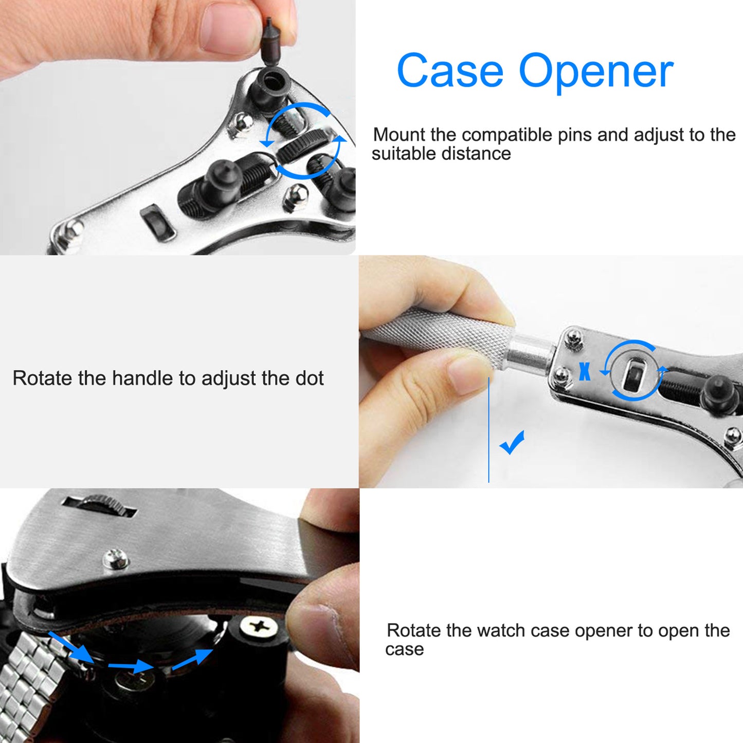 14 PCS Watch Repair Tool Kit Link Remover Watch Case Opener