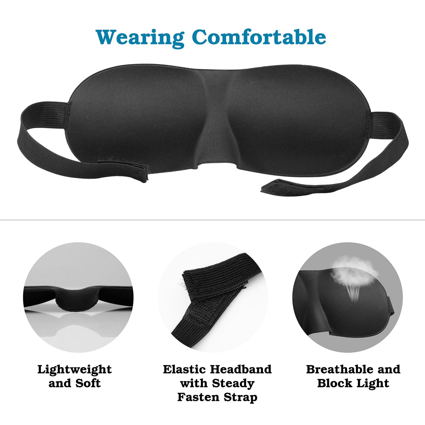 3D Sleep Mask Soft Blindfold Sleeping Eye Mask Eyeshade
