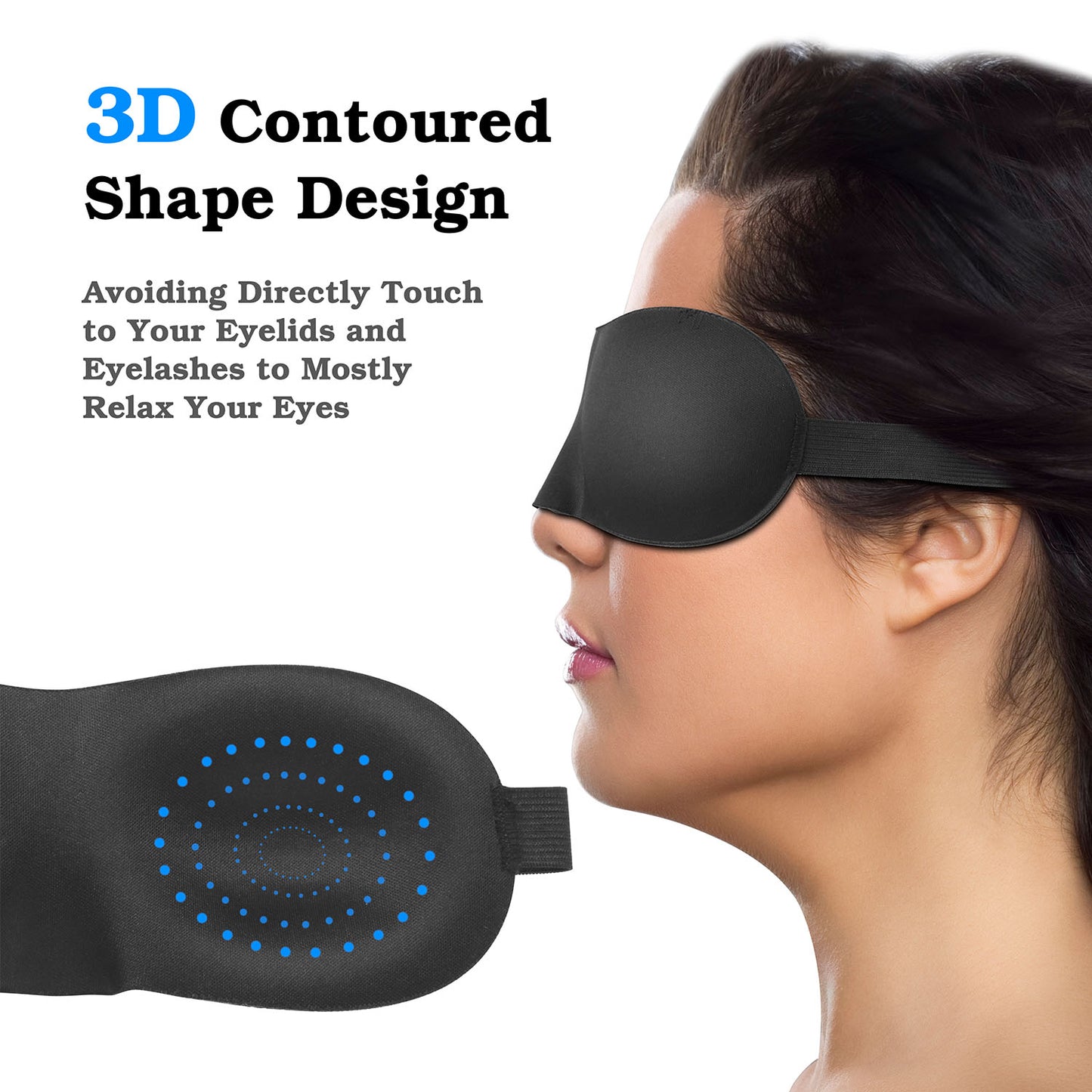 3D Sleep Mask Soft Blindfold Sleeping Eye Mask Eyeshade
