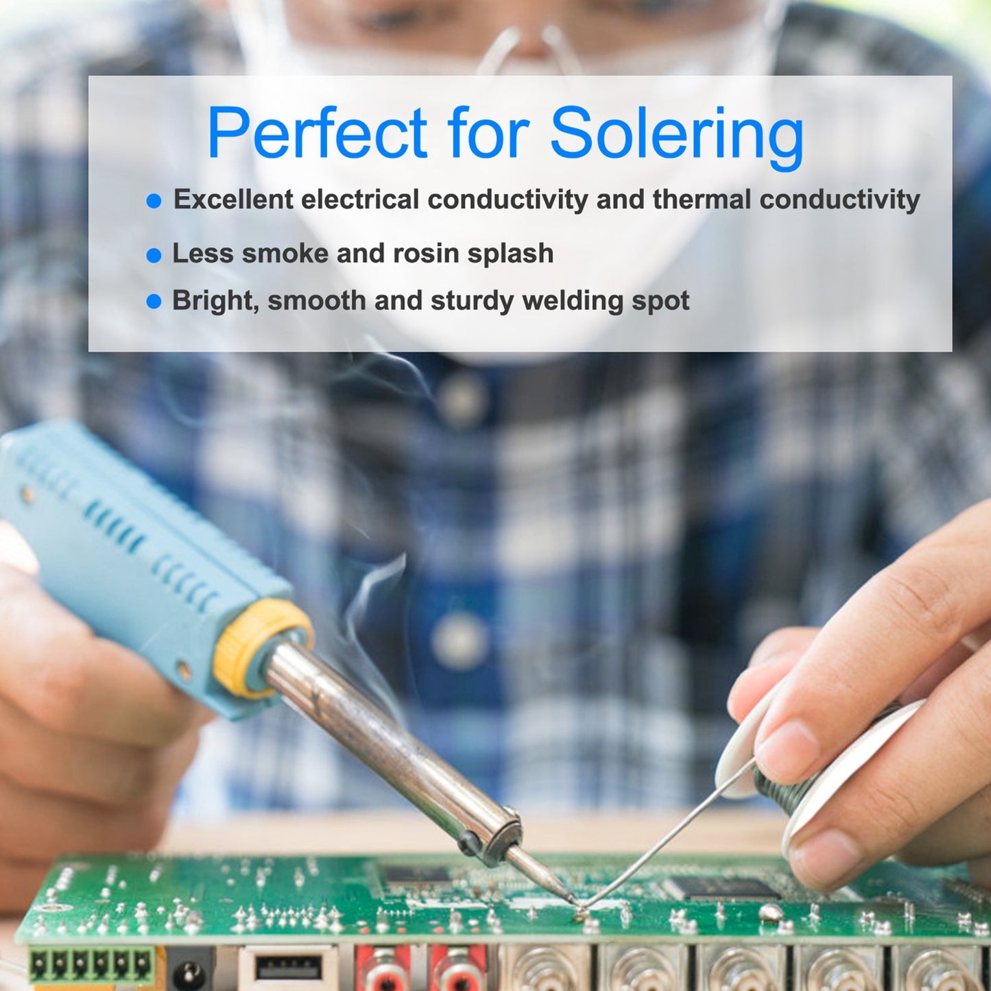 Soldering Wire 60/40 Tin Lead Rosin Core 0.031in /0.8mm 1.7% Flux