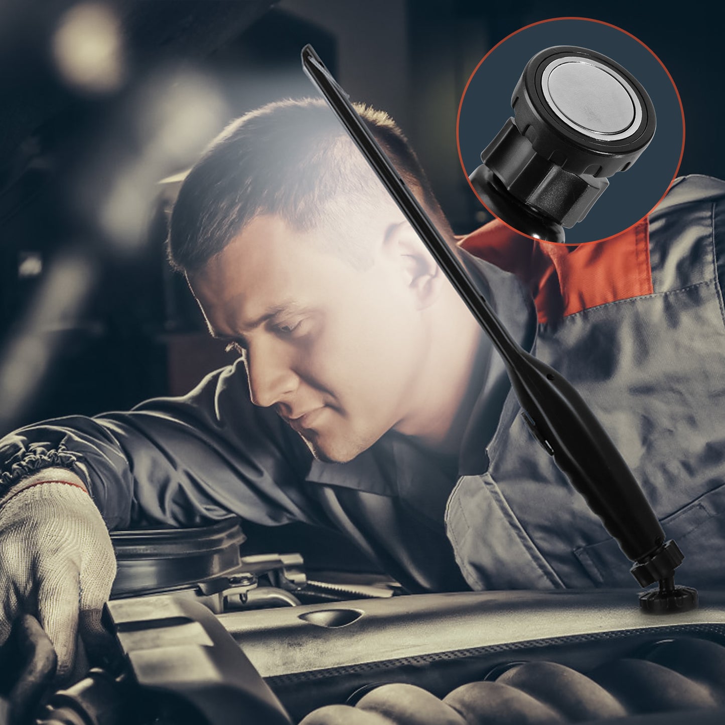 COB Work Light IPX4 Handheld Emergency LED Lamp Dimmable Magnetic Hook