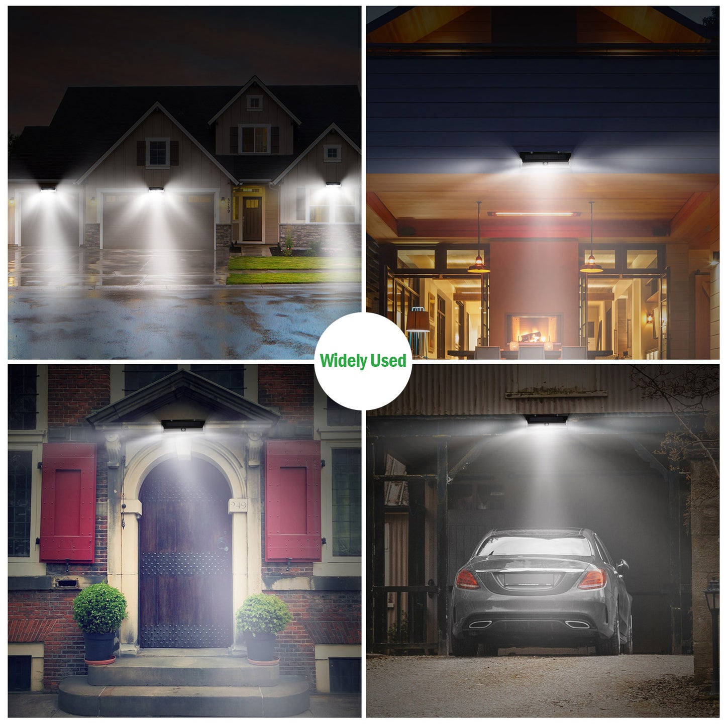 Solar Lights 118 LEDs Solar Wall Light Outdoor Motion Sensor Lamp