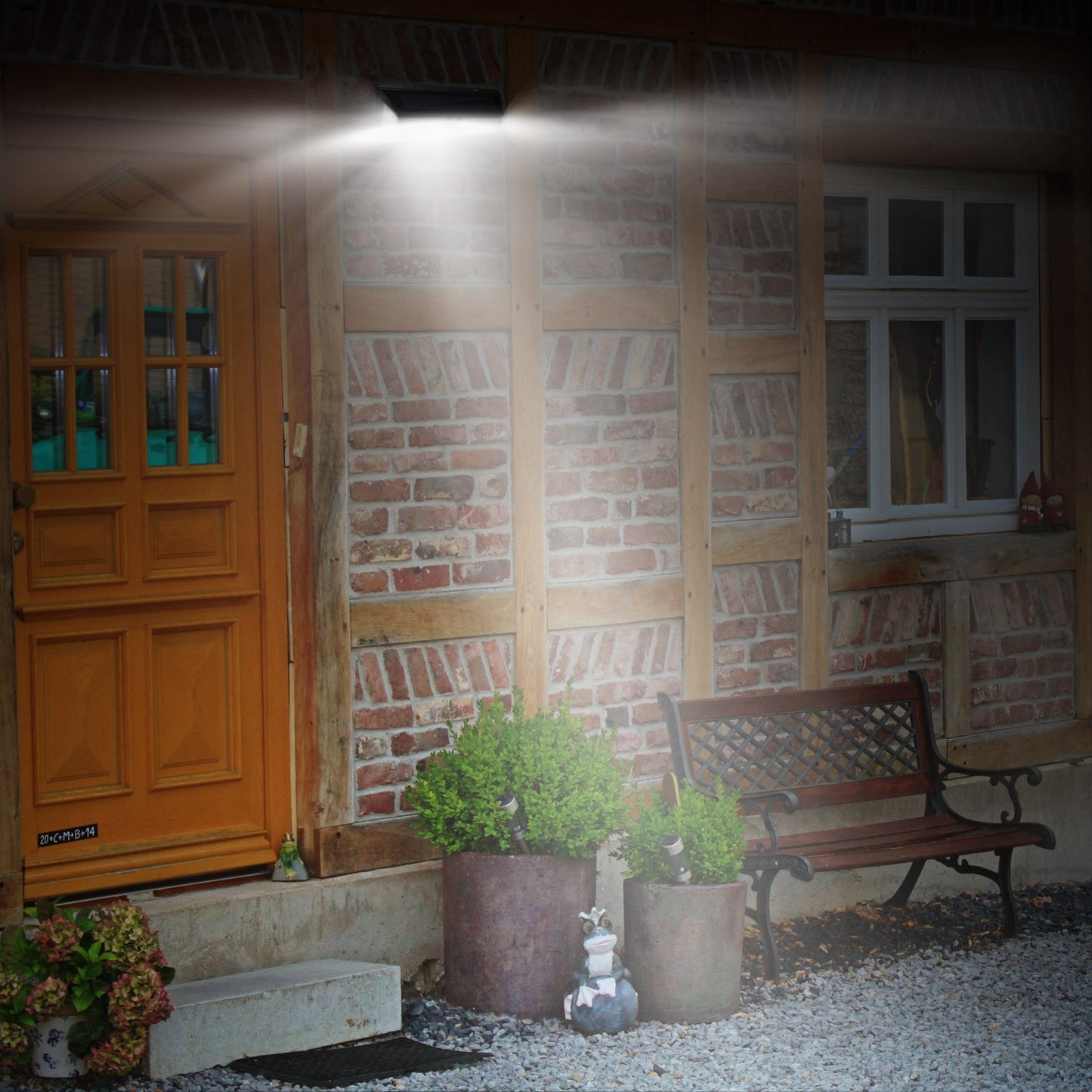 Solar Lights 118 LEDs Solar Wall Light Outdoor Motion Sensor Lamp