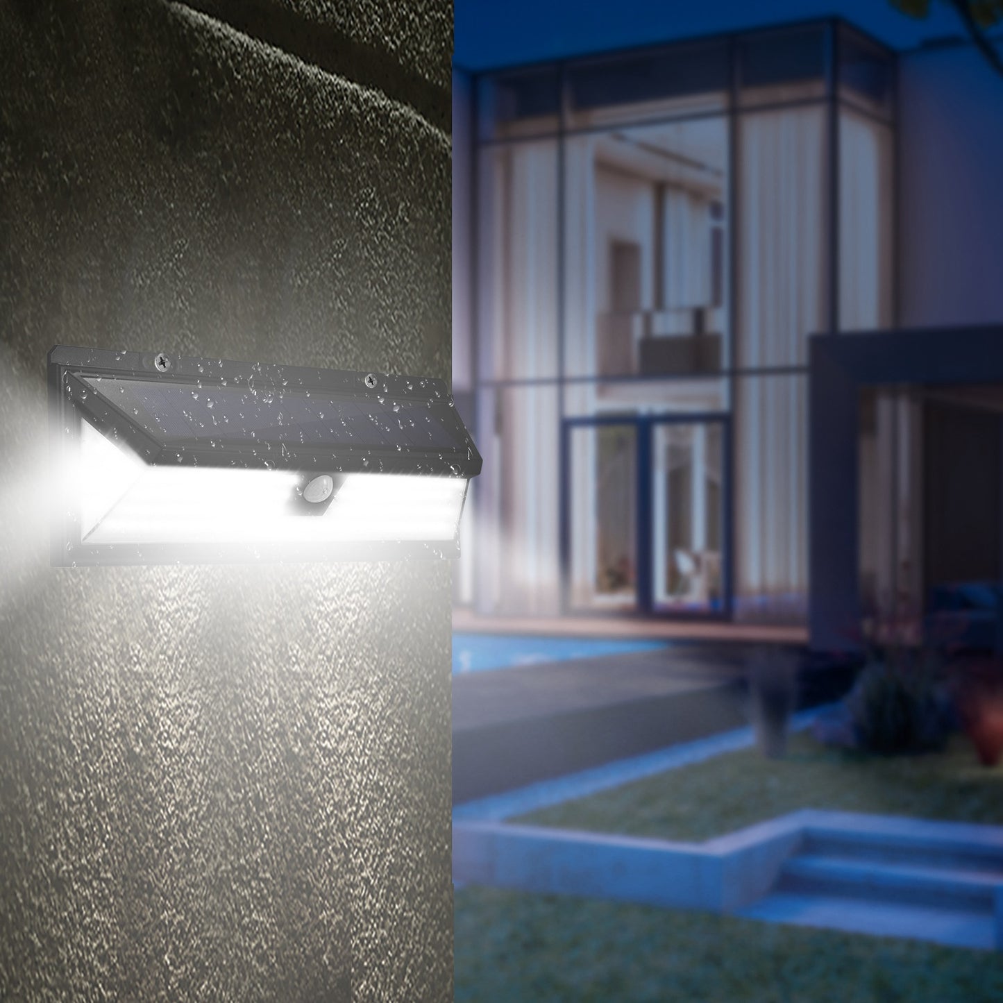 Solar Lights 118 LEDs Solar Wall Light Outdoor Motion Sensor Lamp