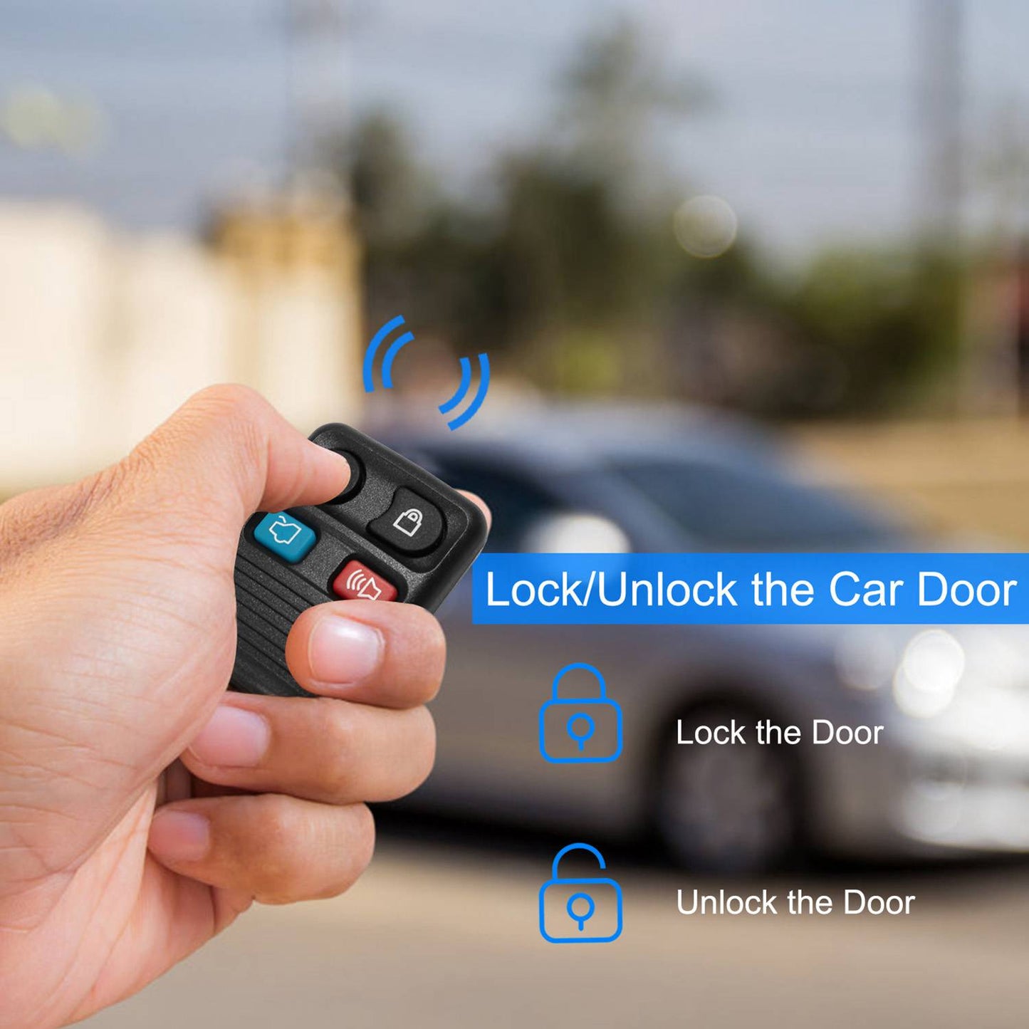 2 Keyless Entry Car Key Remote Key Fob Case Button Pad Replacement for Ford Escape Mustang Explorer CWTWB1U331