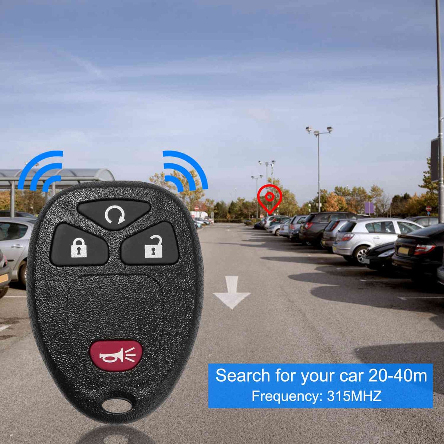 2 Keyless Entry Car Key Remote Key Fob Case Button Pad Replacement for OUC60270