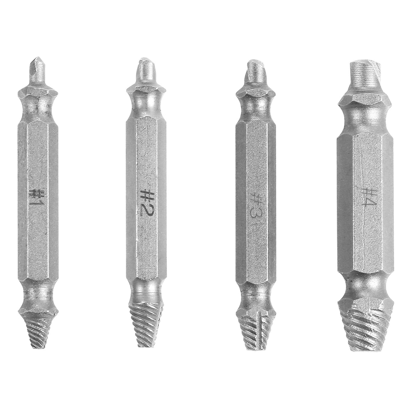 4Pcs Damaged Screw Extractor Kit Stripped Screw Extractor Set
