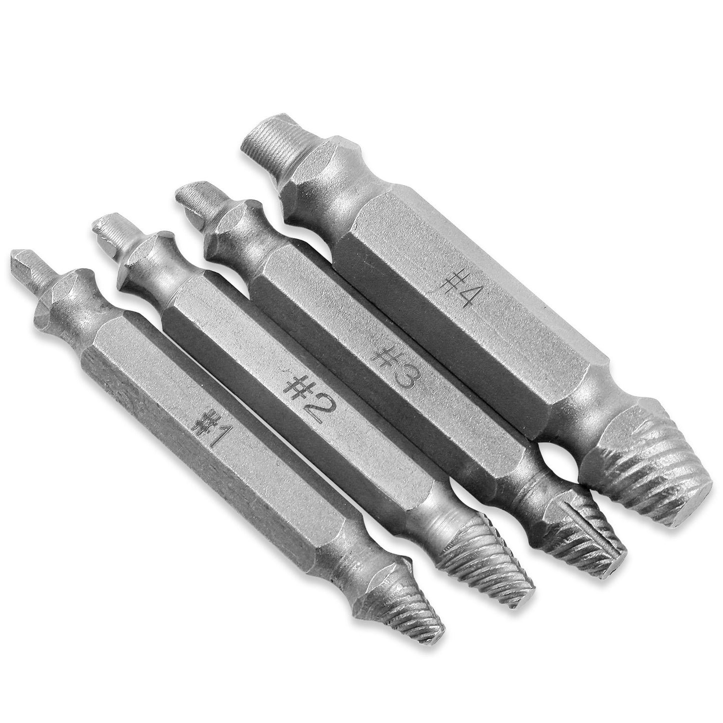 4Pcs Damaged Screw Extractor Kit Stripped Screw Extractor Set