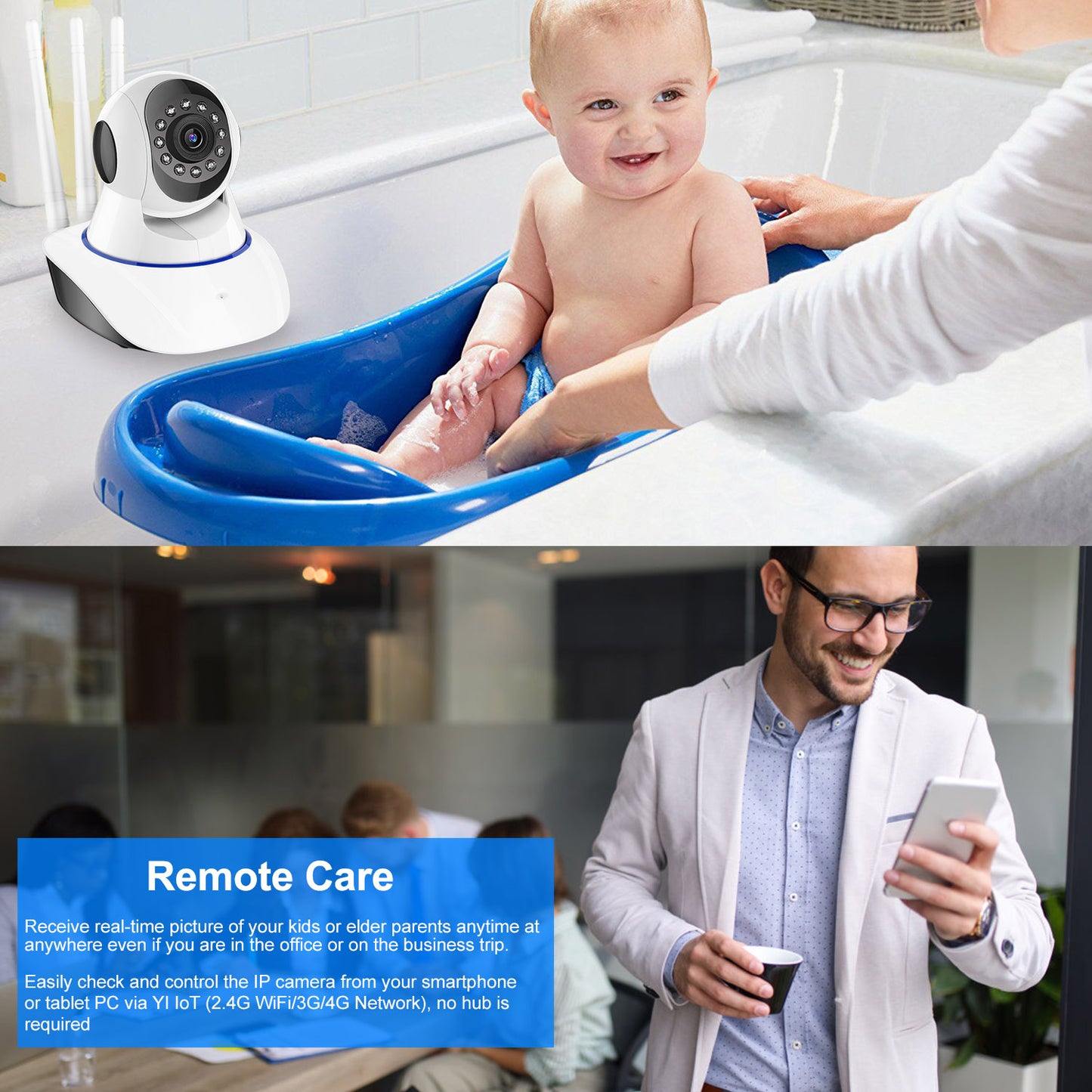 720P WiFi IP Camera Motion Detection IR Night Vision Camcorder