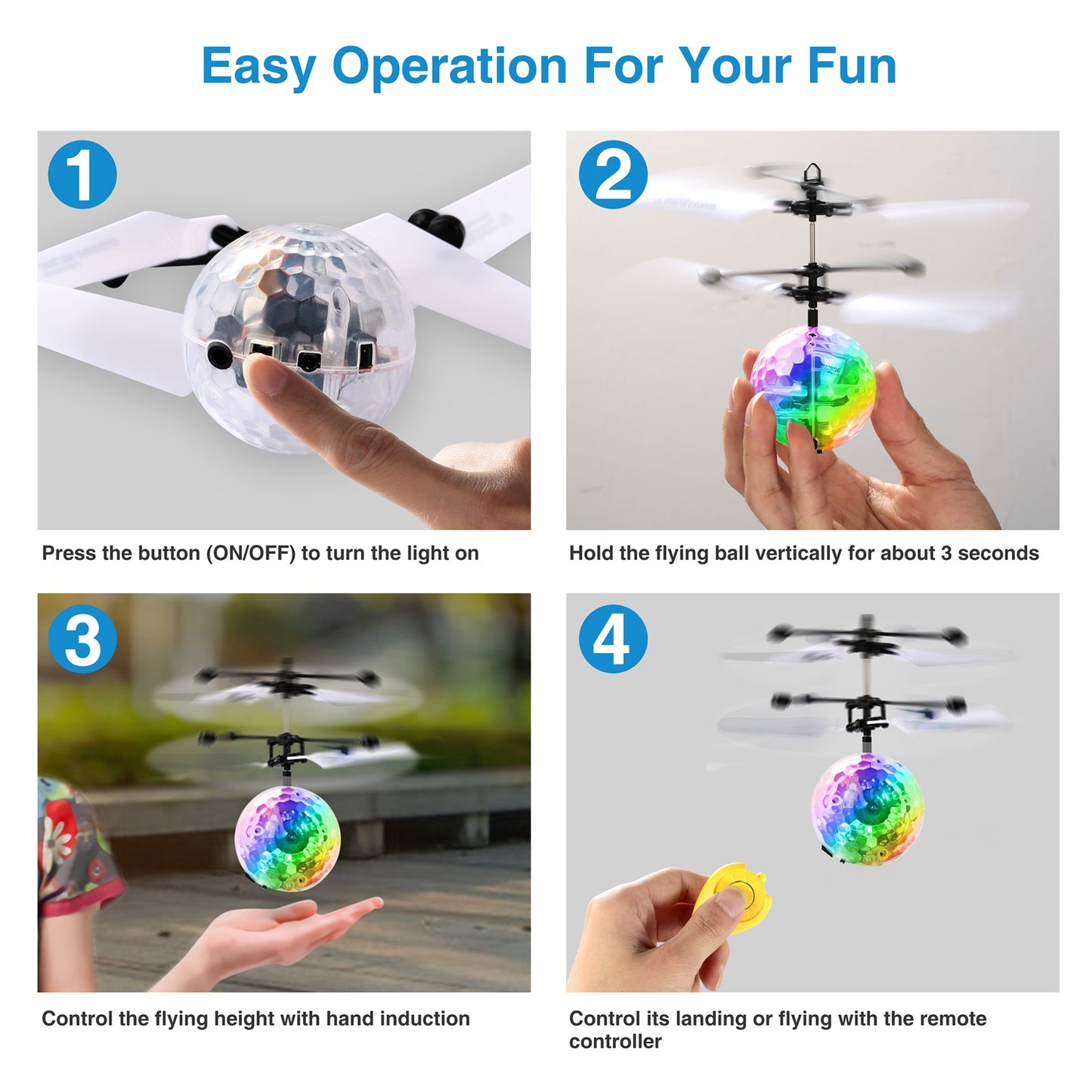 RC Flying Balls Electric Infrared Induction Drone Helicopter