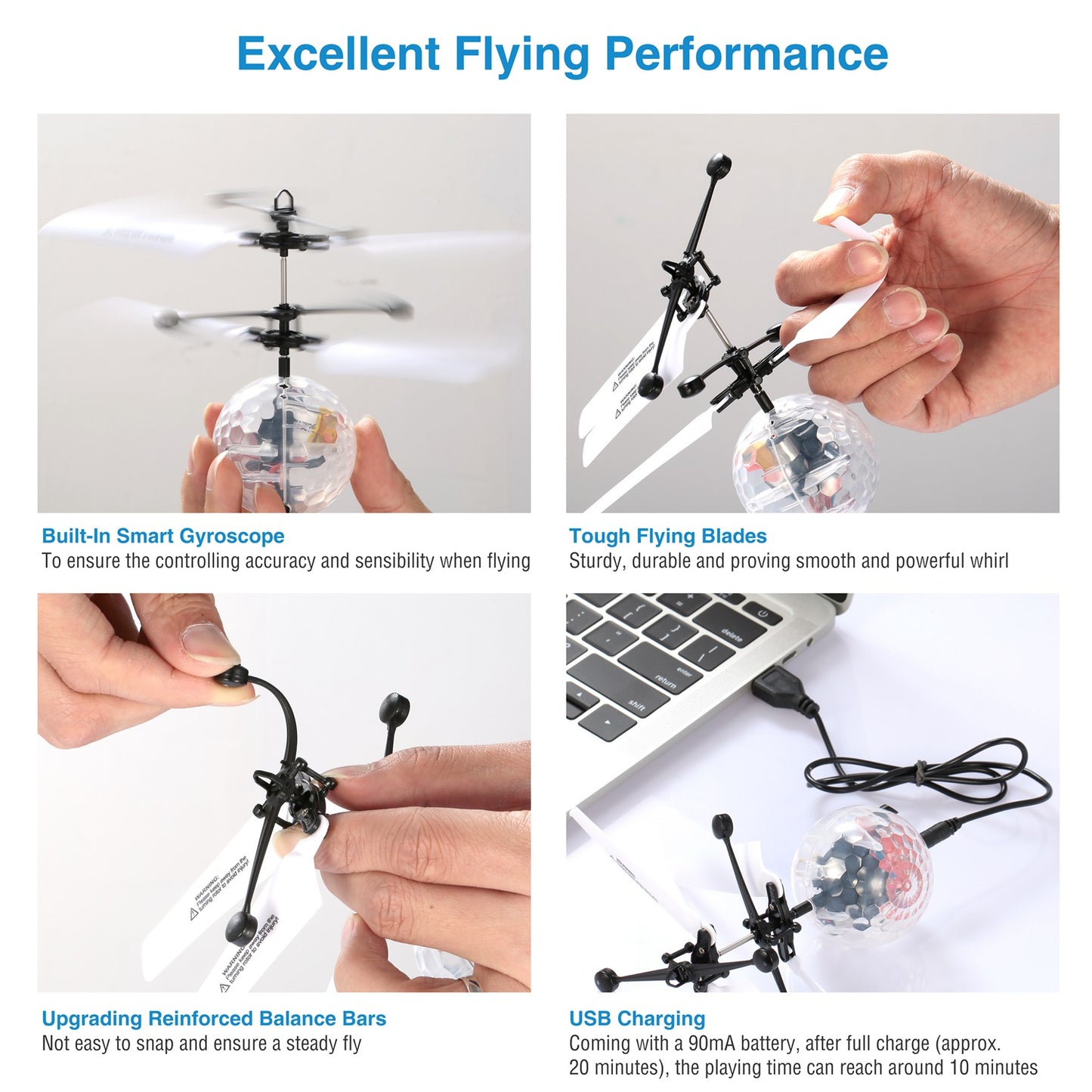 RC Flying Balls Electric Infrared Induction Drone Helicopter