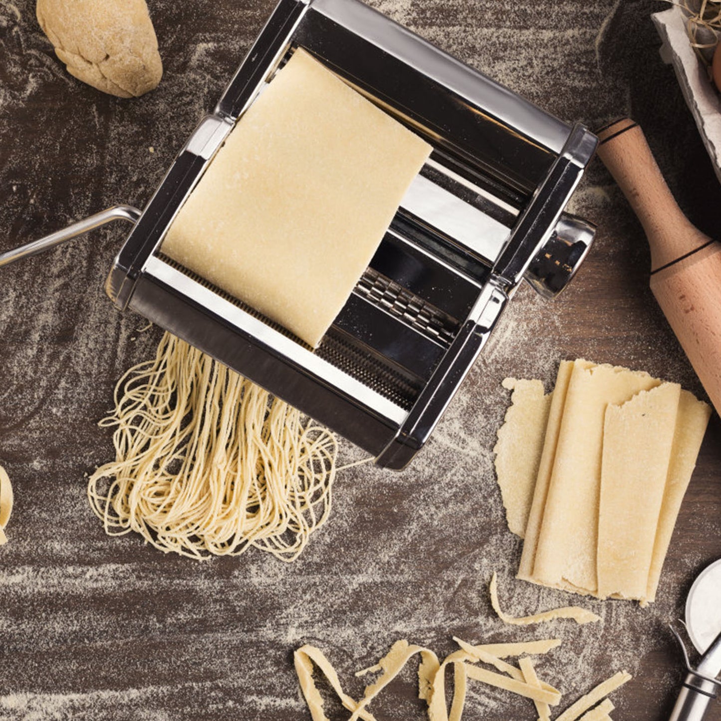 Pasta Maker Roller Machine Fettuccine Noodle Maker
