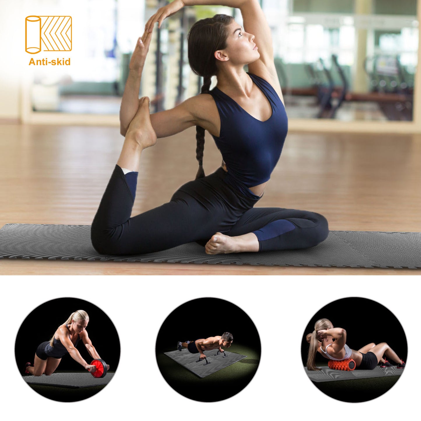 Puzzle Exercise Mat Foam Gym EVA Mat Interlocking Tiles Protective Flooring
