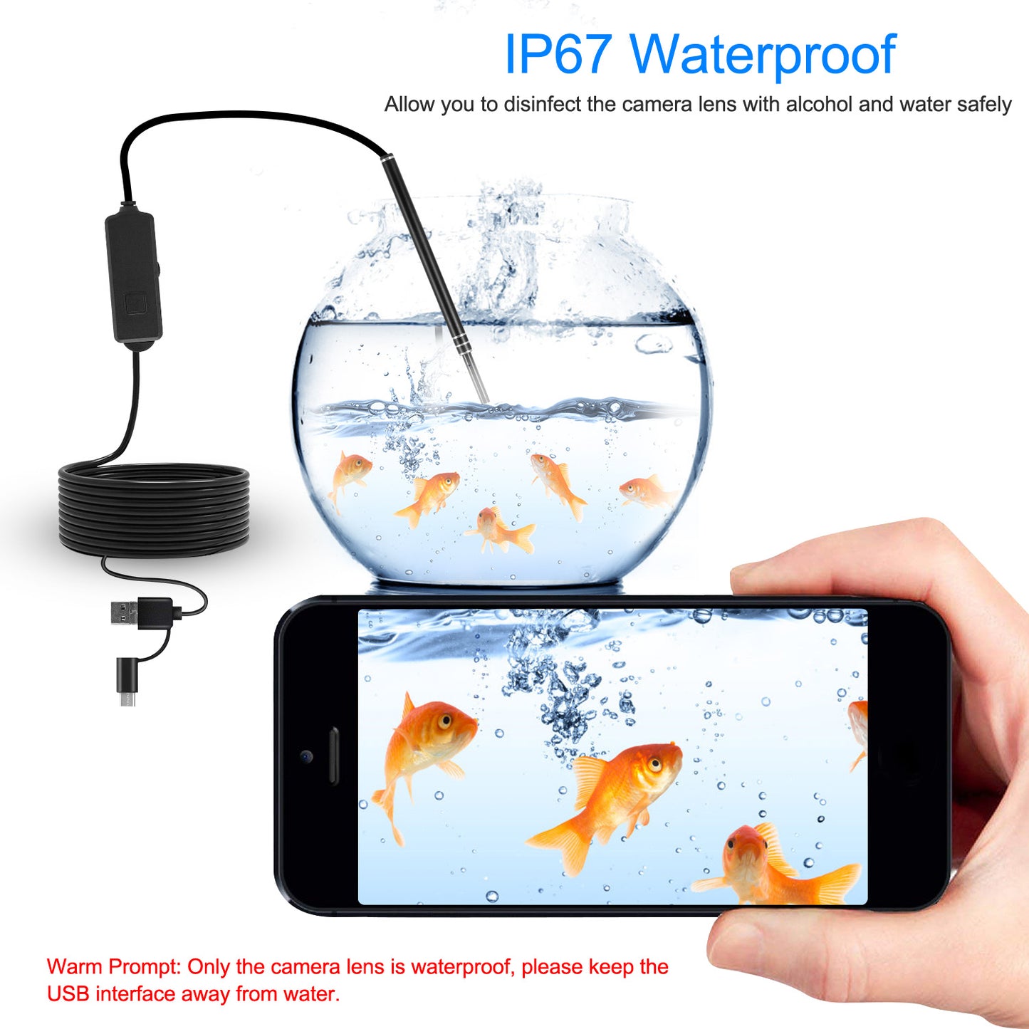Ear Endoscope Otoscope Visual Earpick Ear Cleaning Camera Ear Wax