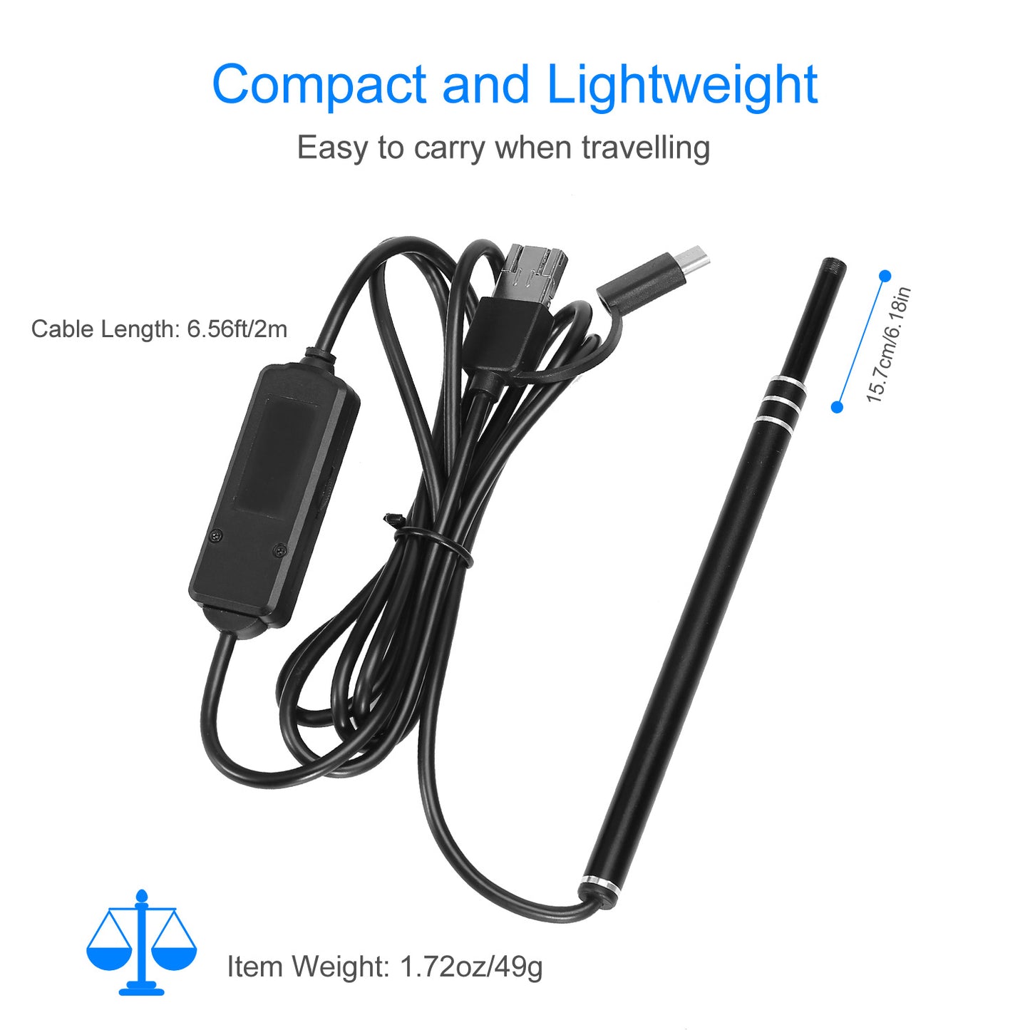 Ear Endoscope Otoscope Visual Earpick Ear Cleaning Camera Ear Wax