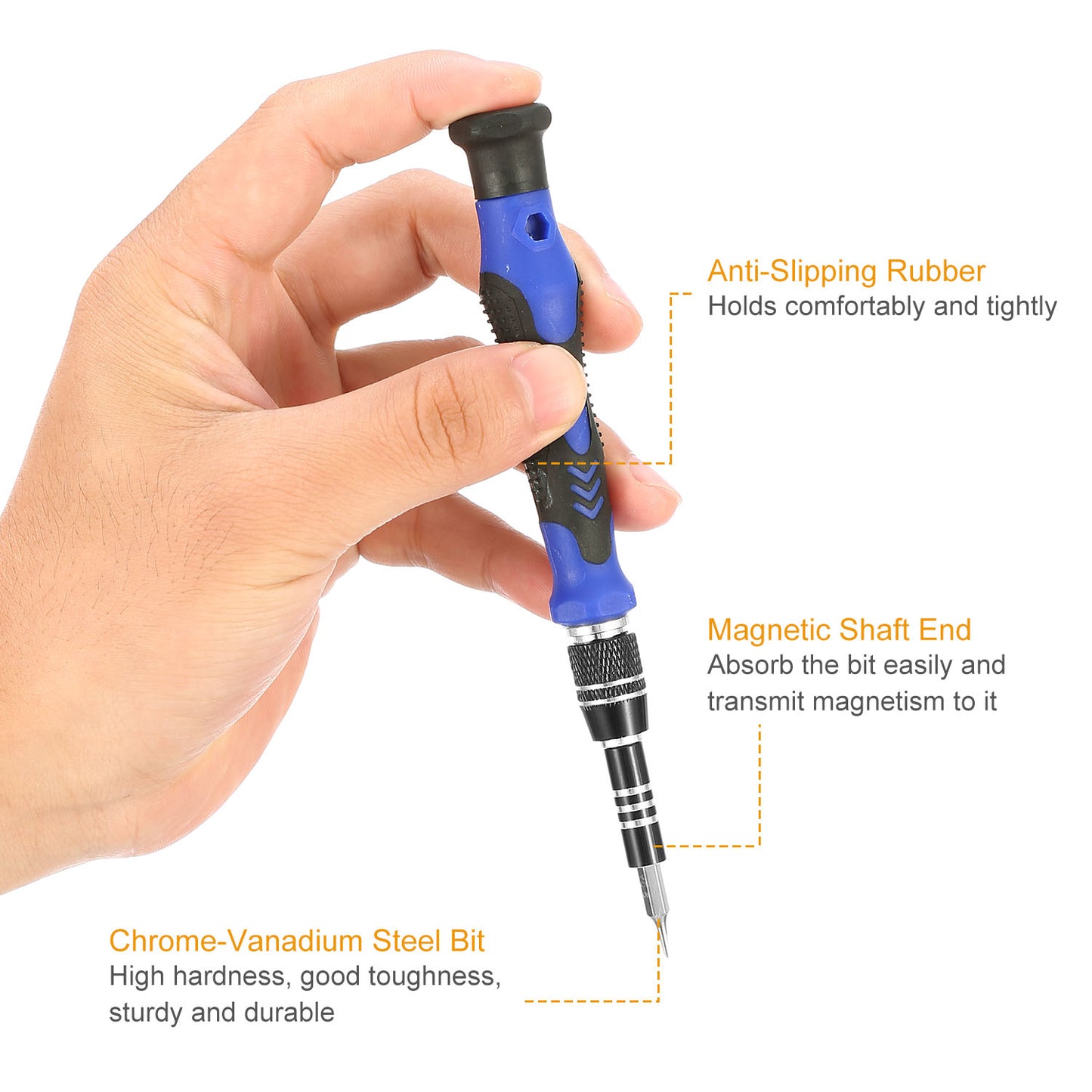Precision Screwdriver Bits Set 59 in 1 with 56Pcs Magnetic Bits Flexible Shaft