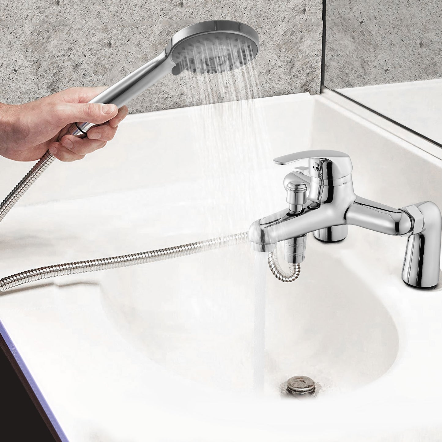 Bathroom Sink Faucet Mixer Tap with Handshower Sink Faucet