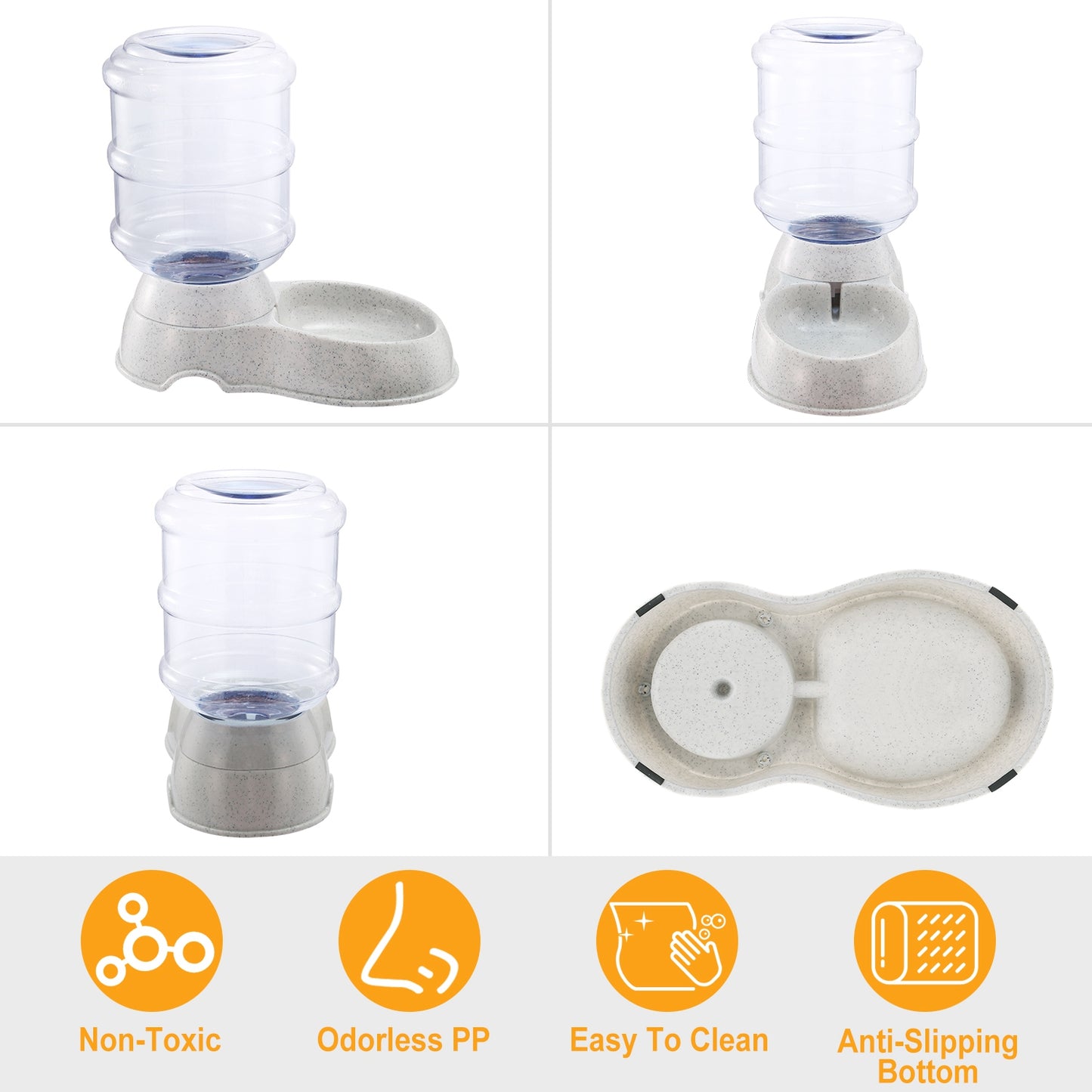 3.5L/1Gal Pet Water Dispenser Self-Dispensing Gravity Pets Water Feeder