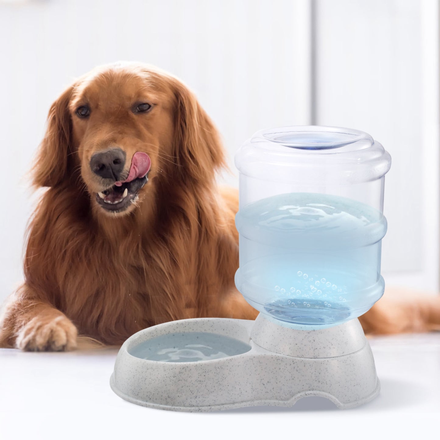 3.5L/1Gal Pet Water Dispenser Self-Dispensing Gravity Pets Water Feeder