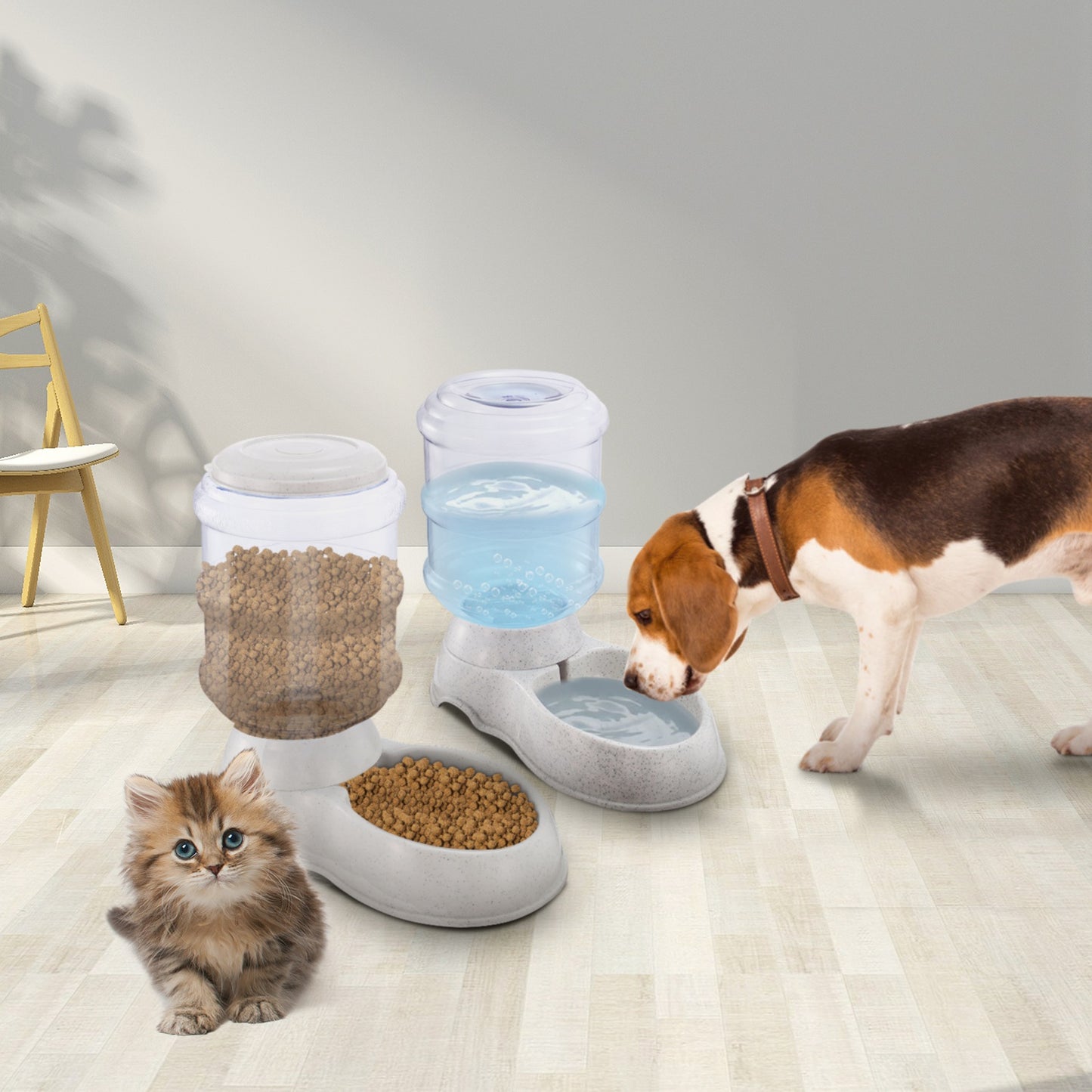 3.5L/1Gal Pet Water Dispenser Self-Dispensing Gravity Pets Water Feeder