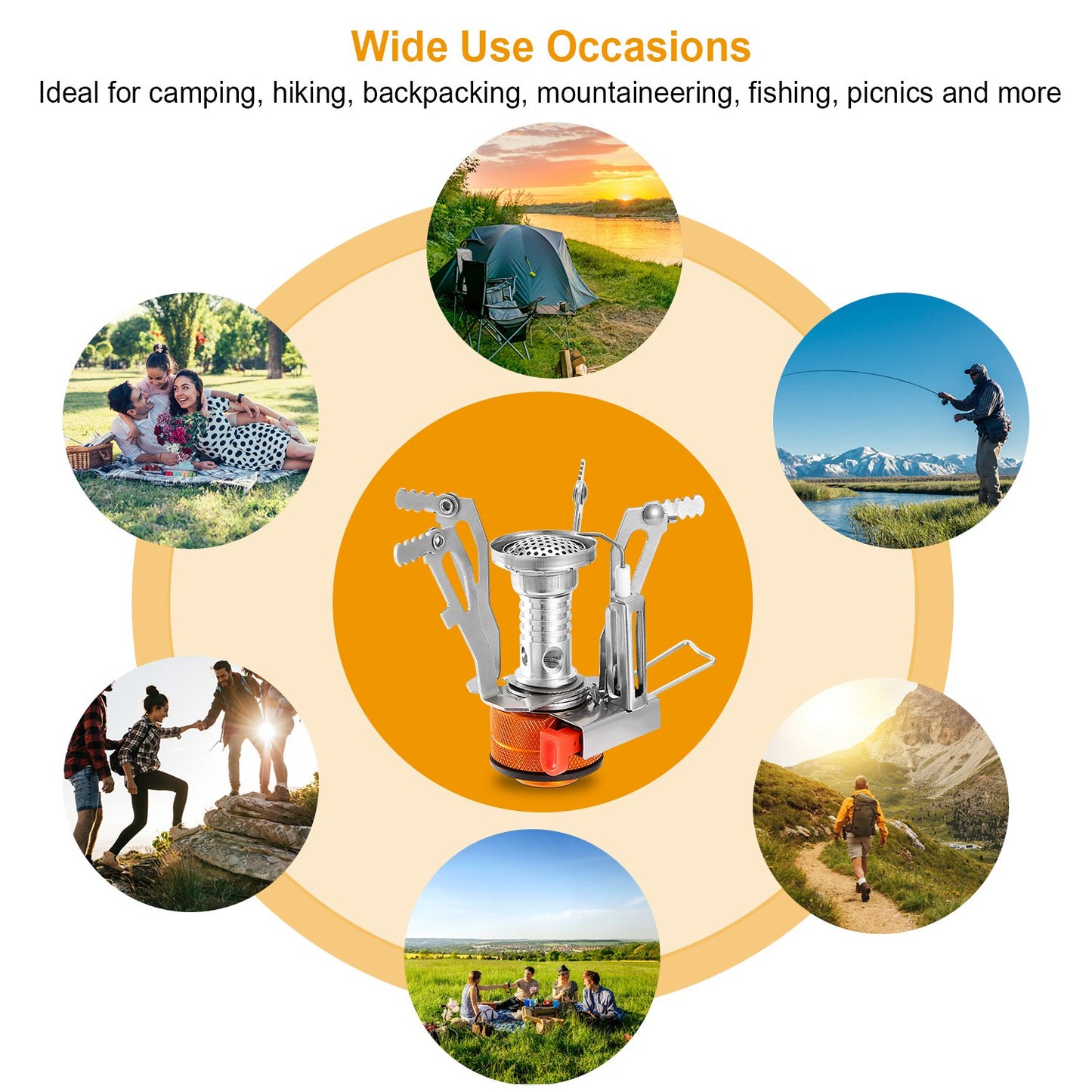 Ultralight Camping Stoves Portable Backpacking Hiking Stoves