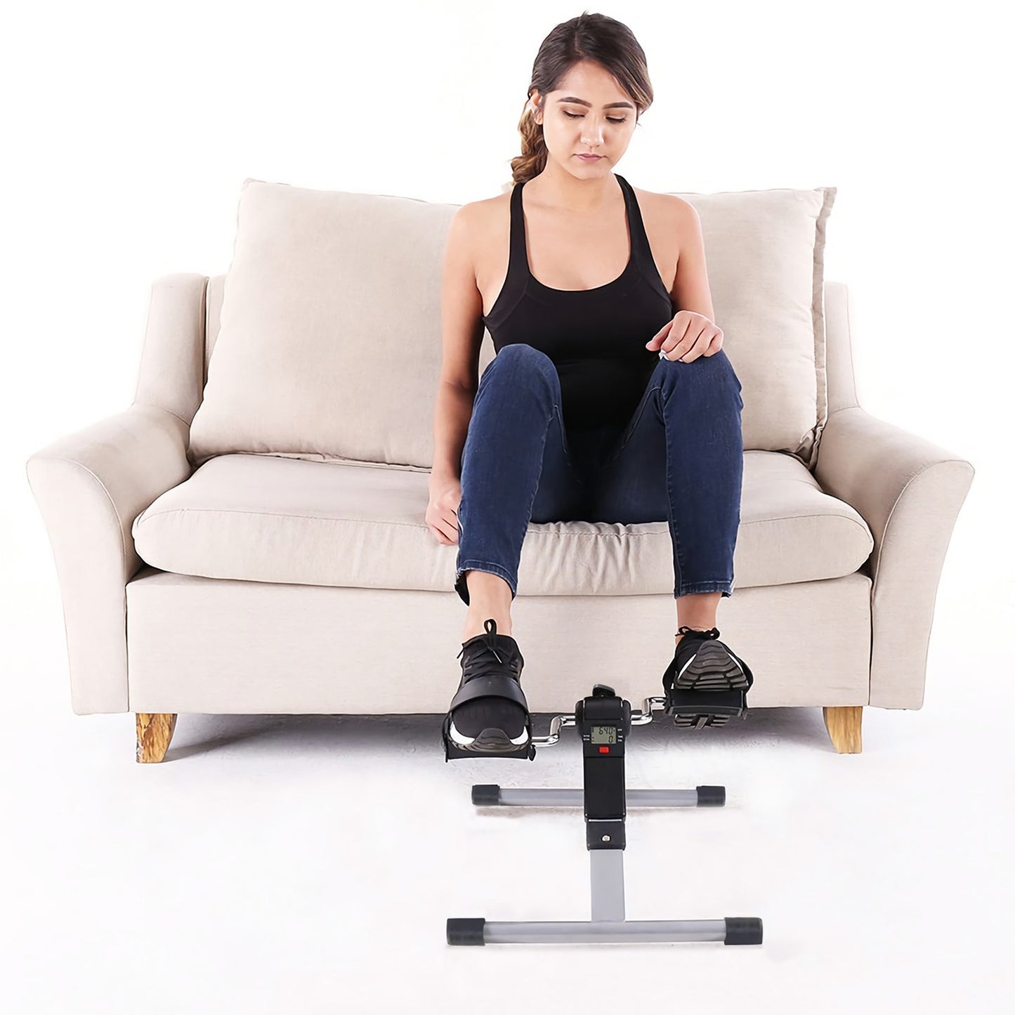 Foldable Exercise Bike Pedal Fitness Exerciser Cycle Bike