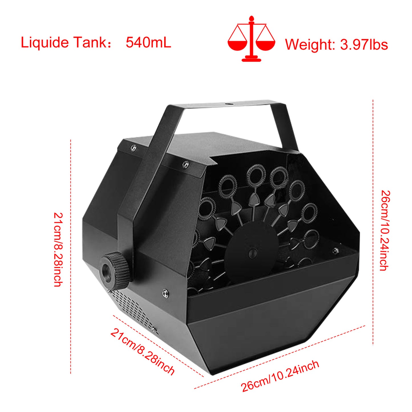 Automatic Bubble Machine 25W Pro Bubble Blower Maker