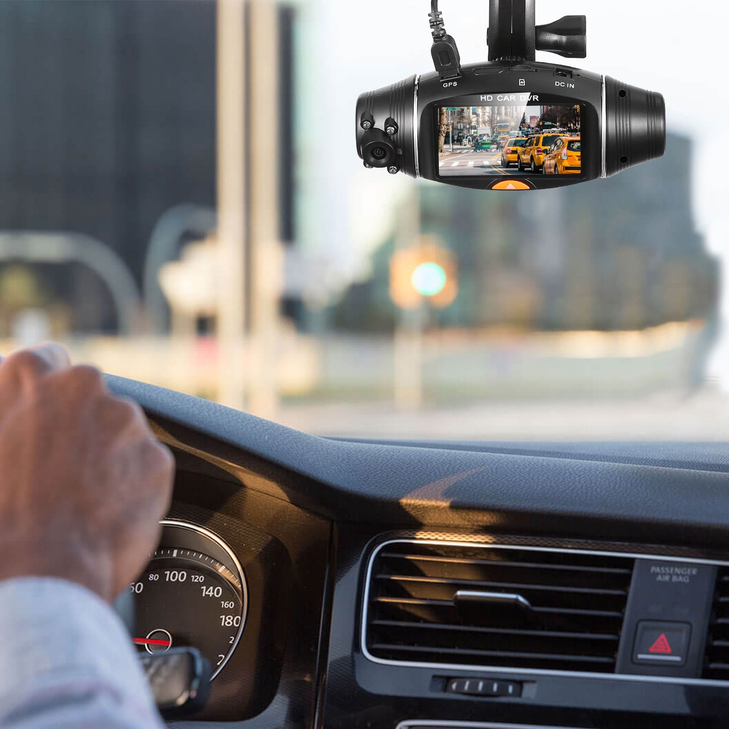 FHD 1080P Dual Lens Car DVR Dash Cam GPS Camera Video Recorder