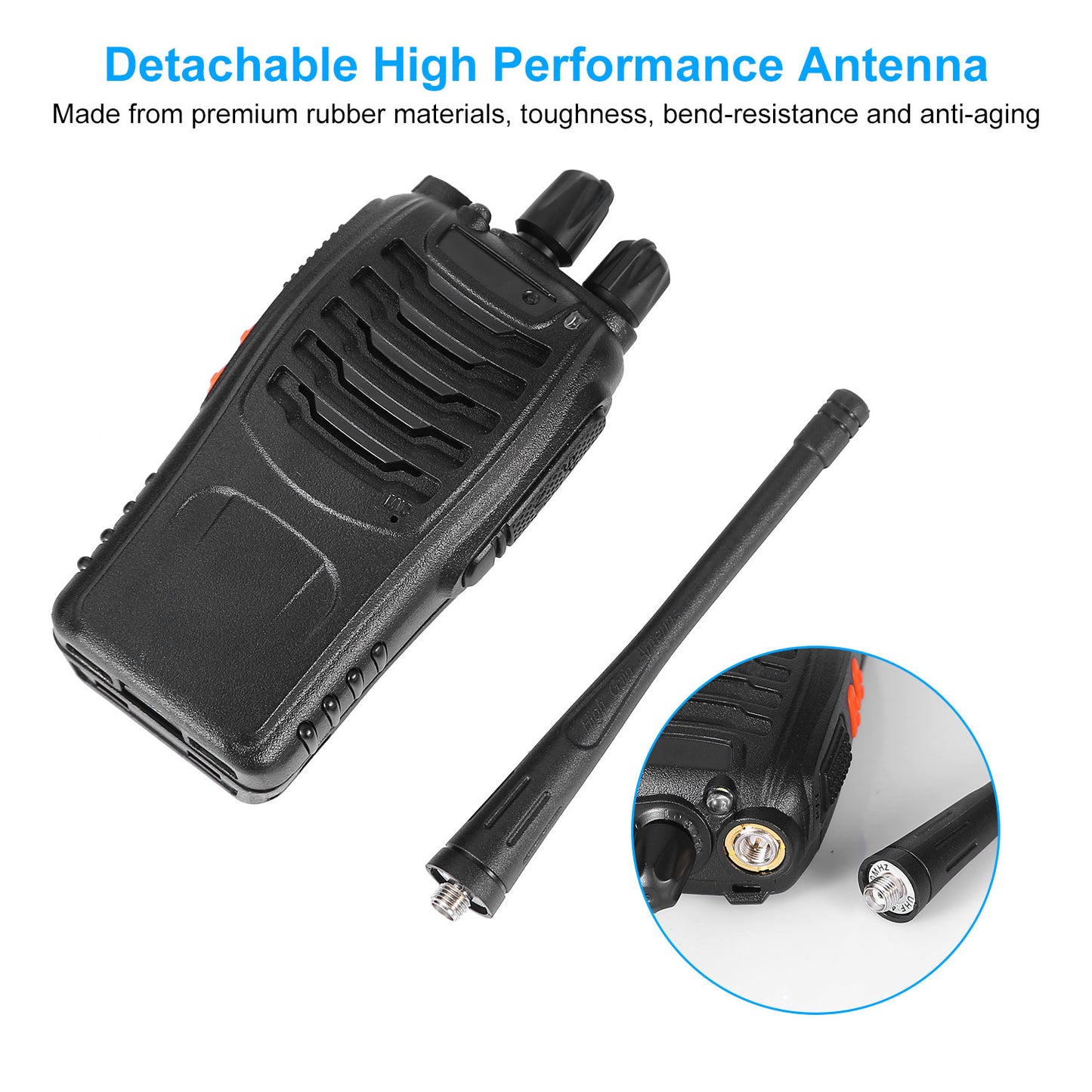 Walkie Talkies Two Way Radio UHF 16CH 400-470MHZ Long Range