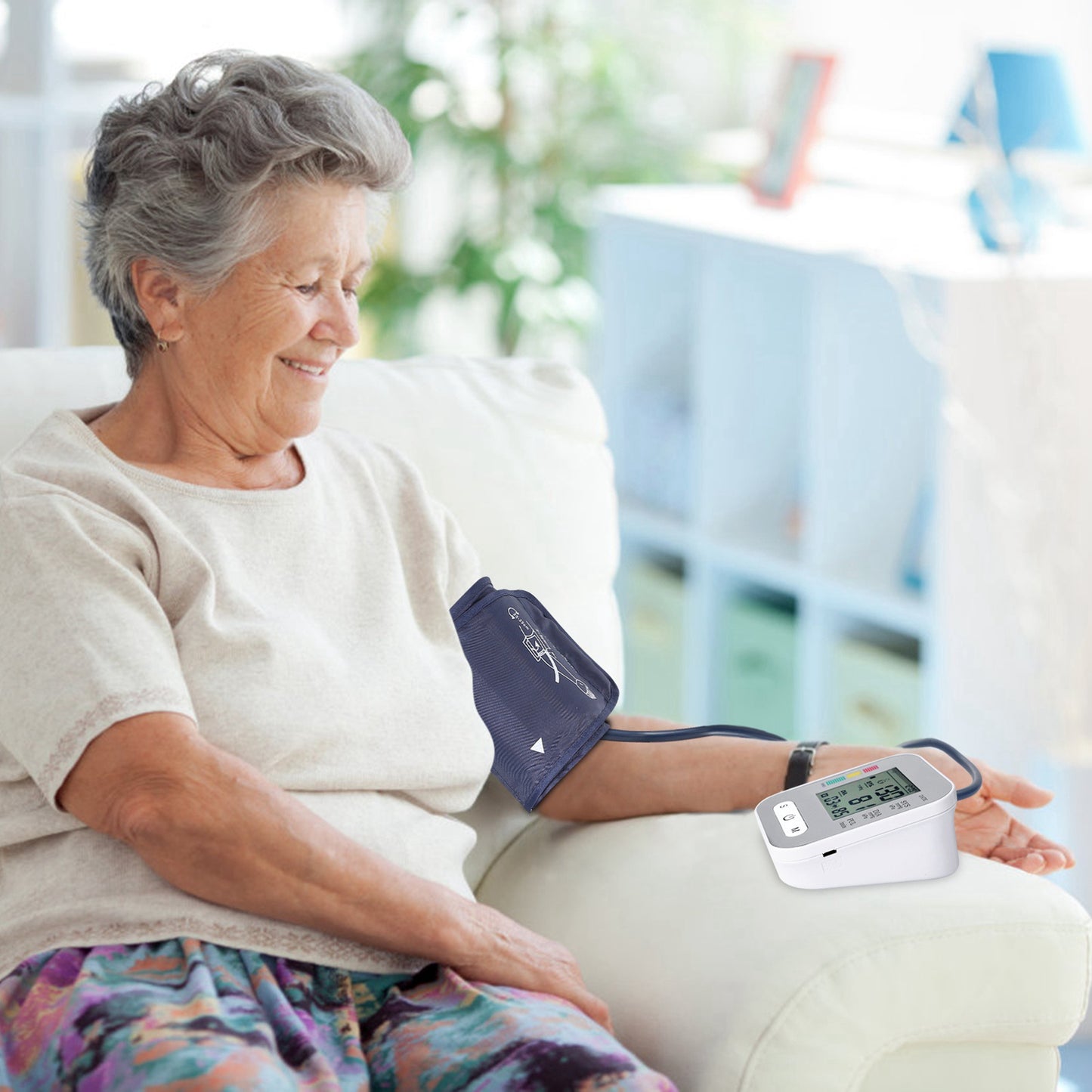 Digital Arm Blood Pressure Monitor LCD Digital Heart Beat BP Gauge Health Test
