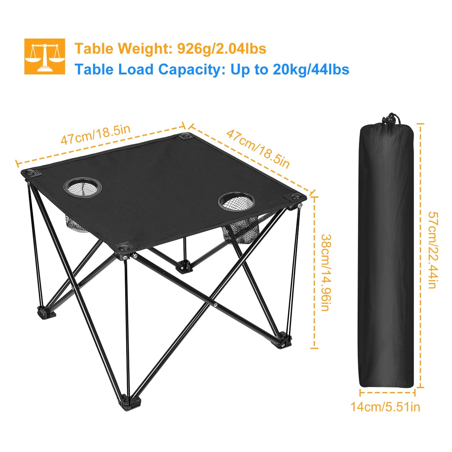 Foldable Camping Table Portable Picnic Table