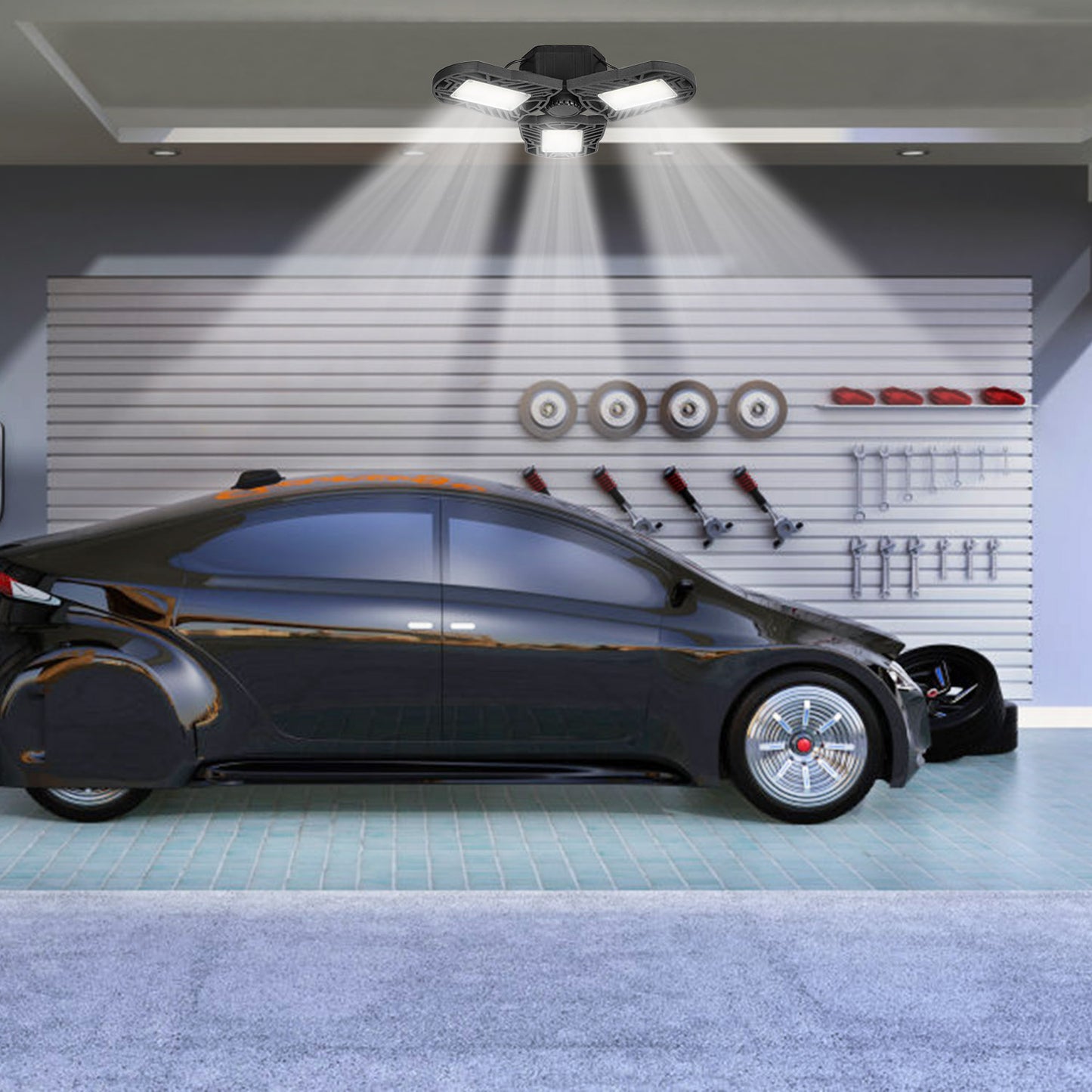 LED Garage Light, iMounTEK E26/E27 80W 7000LM 6500K Garage Ceiling Light
