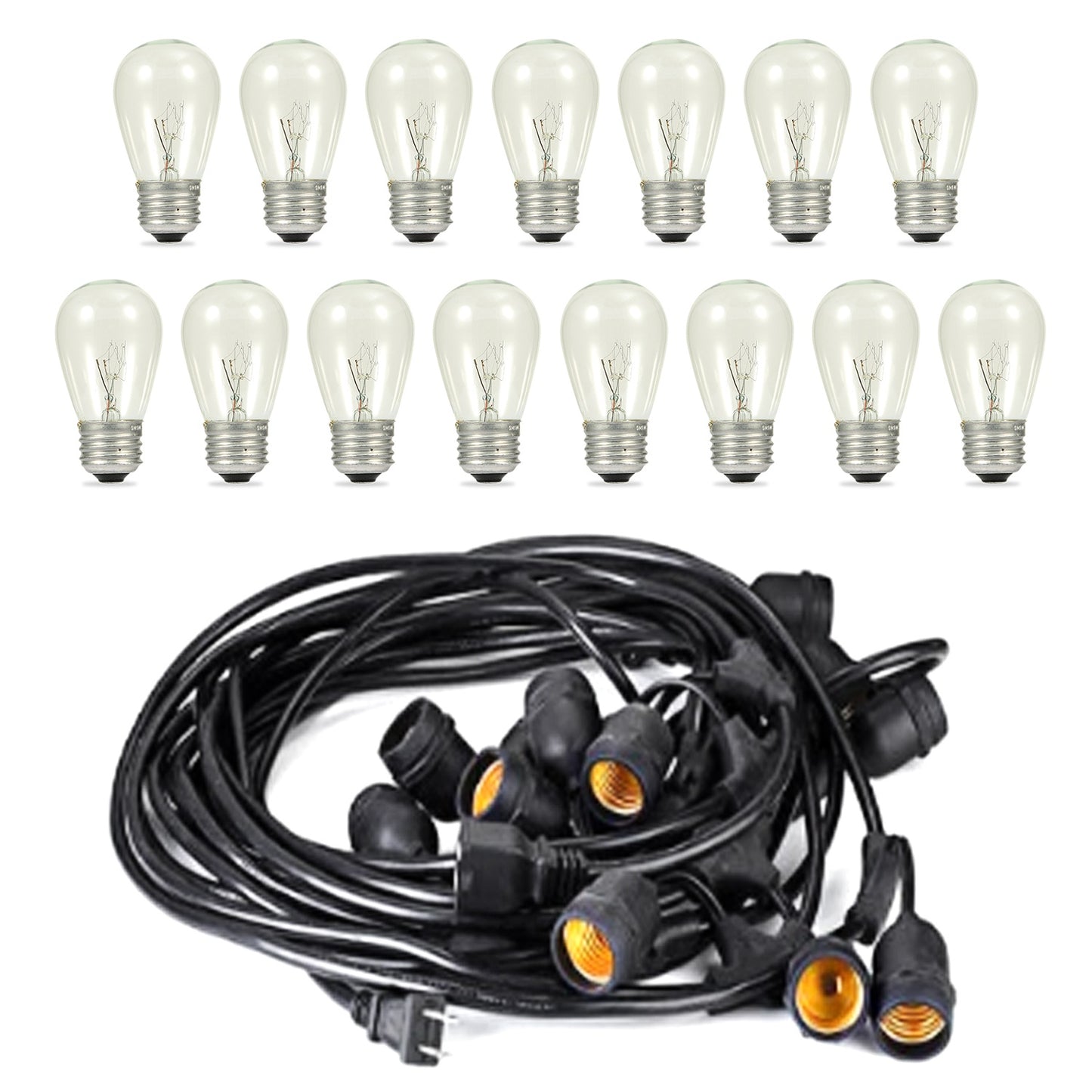 48FT Outdoor String Light Waterproof Patio String Lights