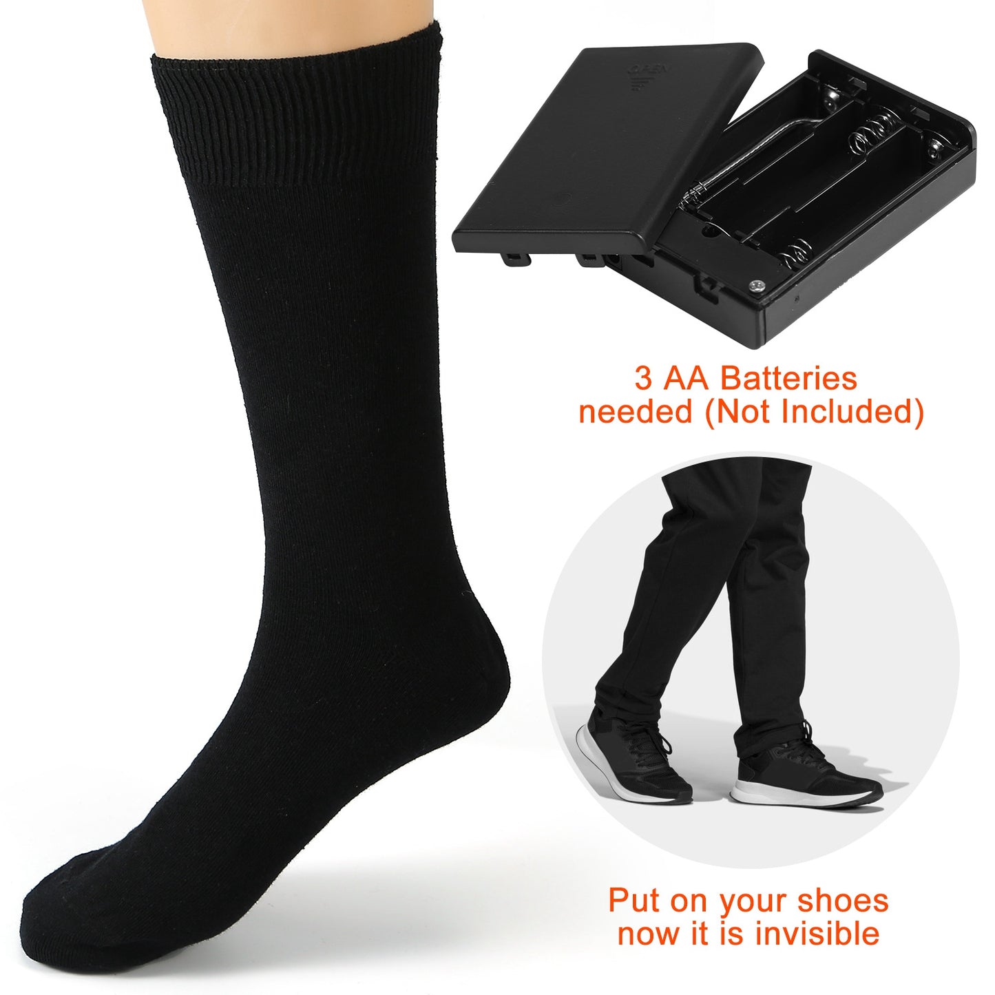 Unisex Electric Heated Socks Rechargeable Battery Heated Socks