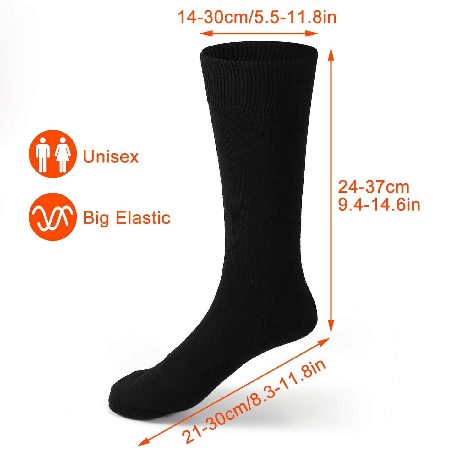 Unisex Electric Heated Socks Rechargeable Battery Heated Socks