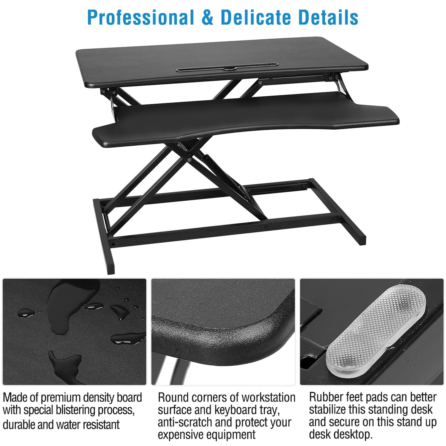 Height Adjustable Standing Desk Converter Workstation Sit Stand