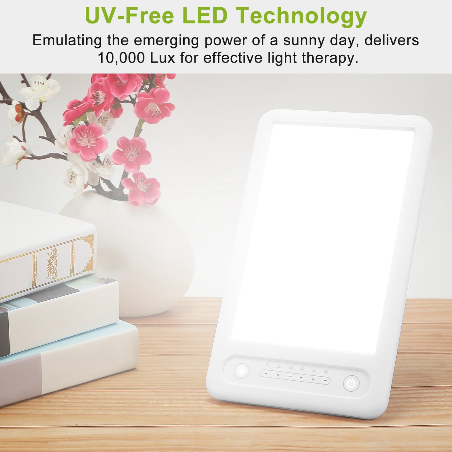 Light Therapy Lamp UV-Free LED 10000 Lux Therapy Light