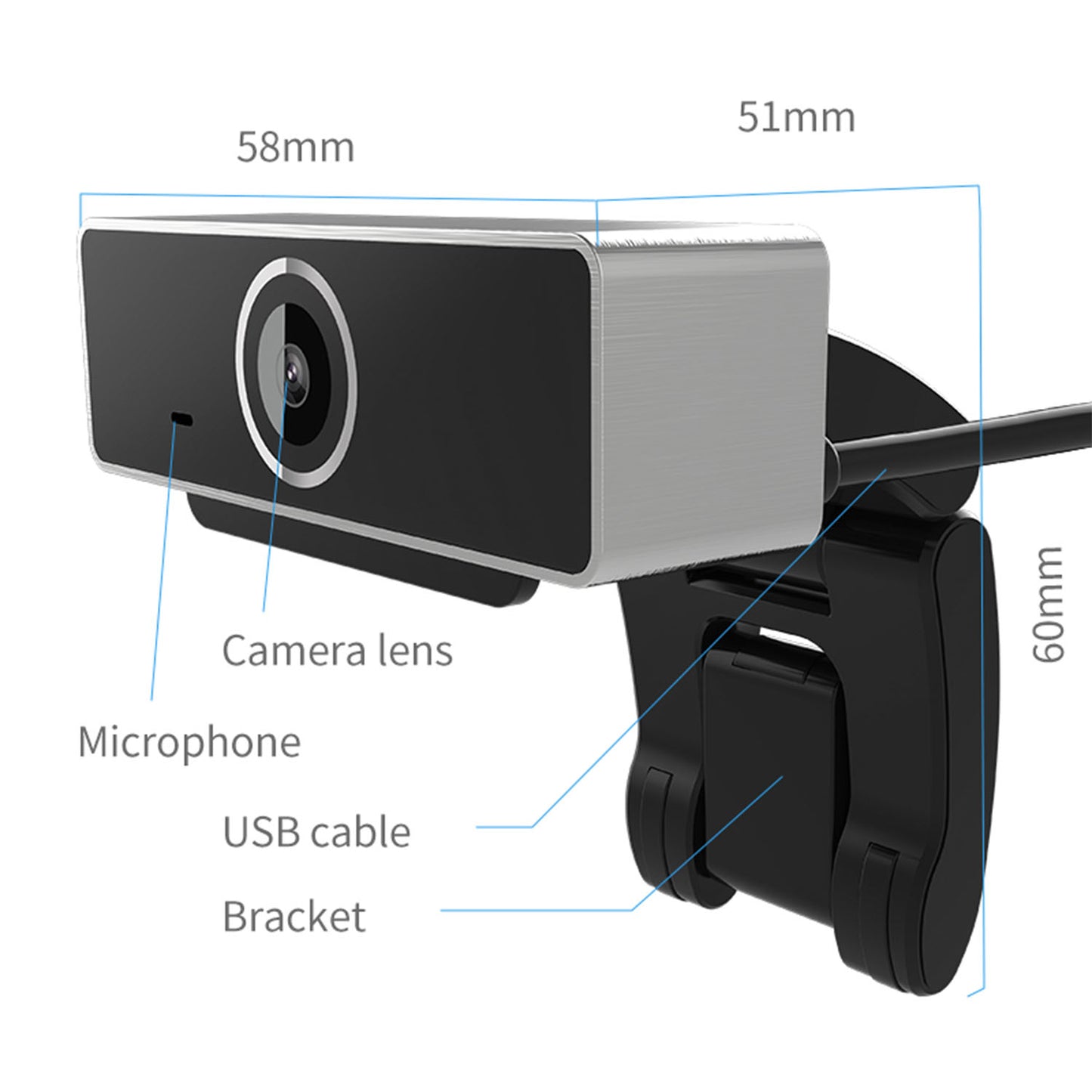 FHD 1080P Webcam USB PC Computer Webcam Auto Focus