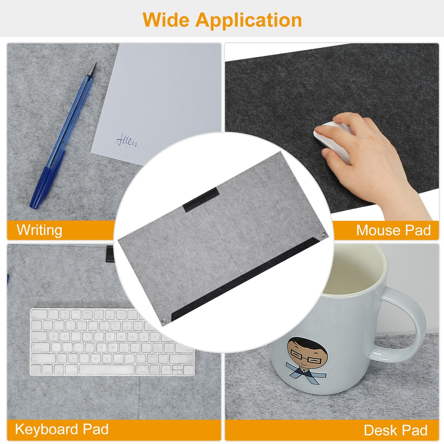 Extended Gaming Mouse Pad Soft Felts Table Mouse Pads
