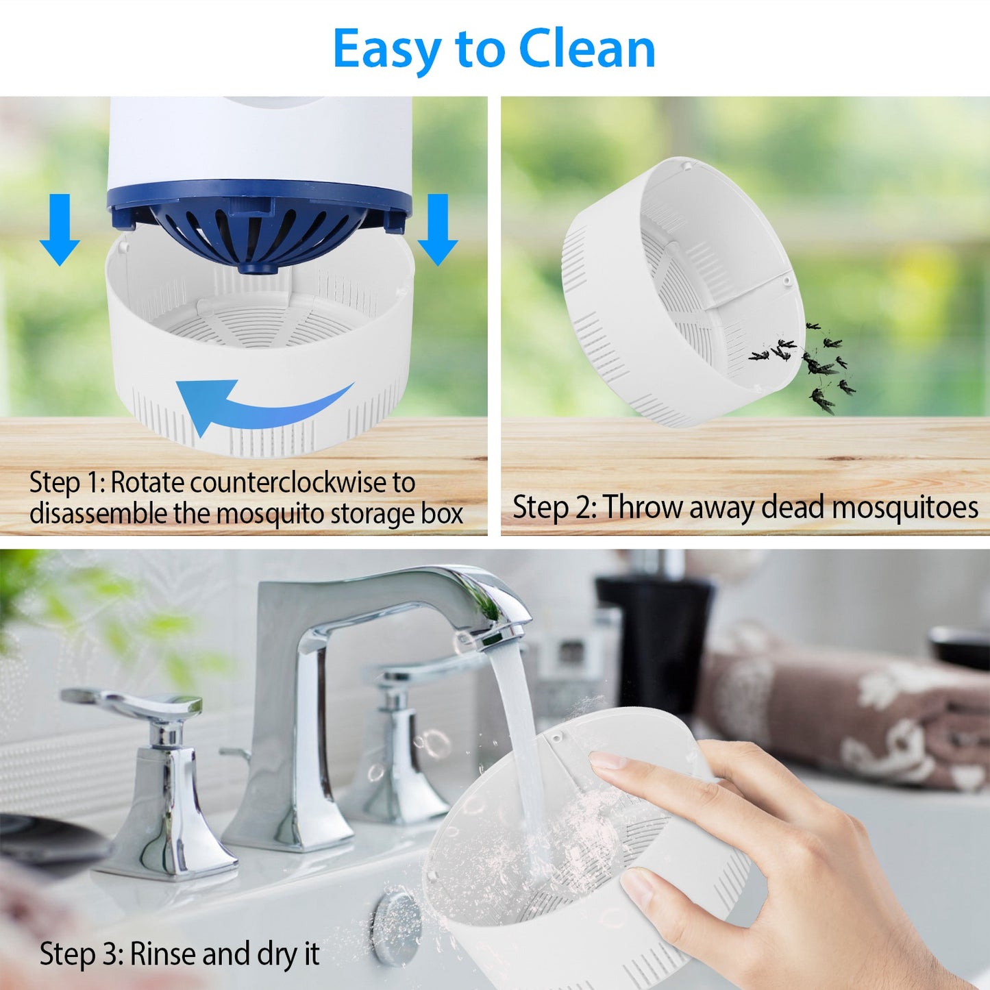 Electric Mosquito Trap Mosquito Killer Lamp with USB Power Fruit Fly Trap
