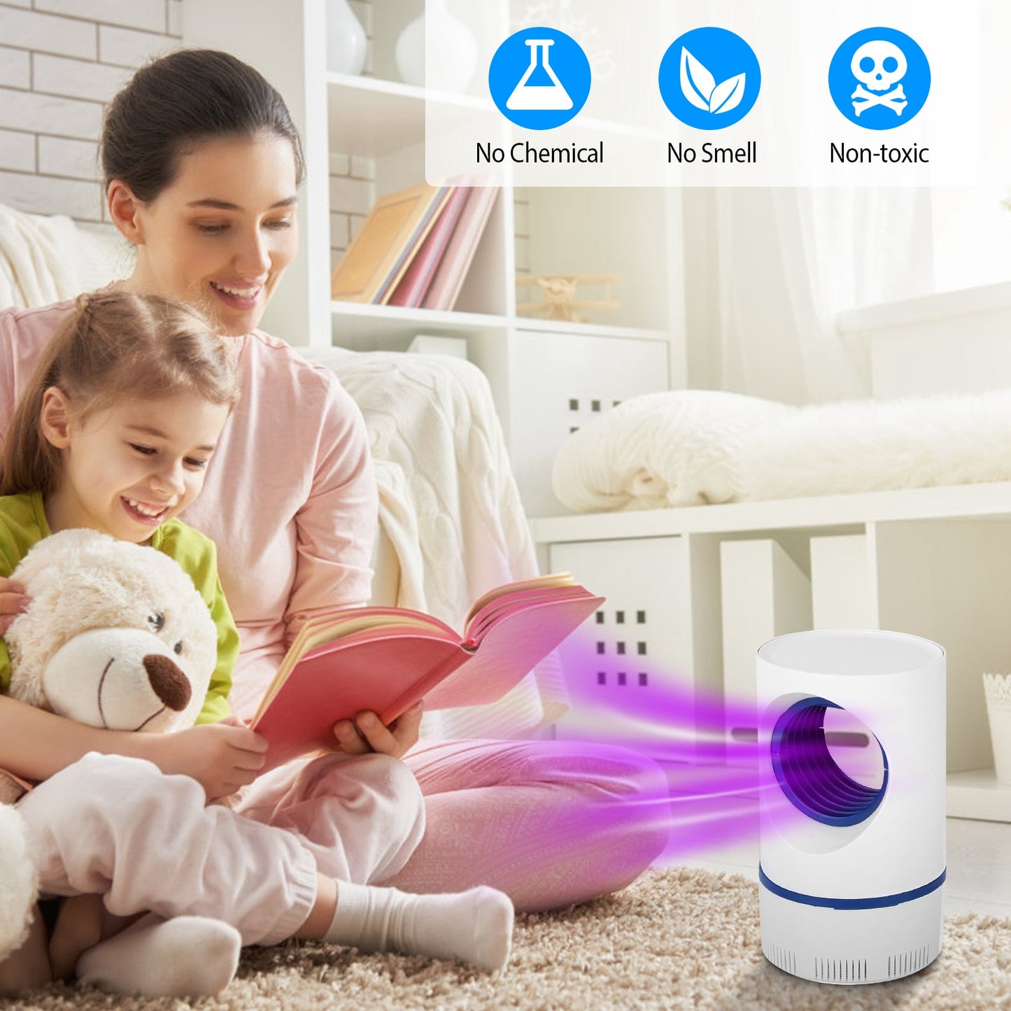 Electric Mosquito Trap Mosquito Killer Lamp with USB Power Fruit Fly Trap