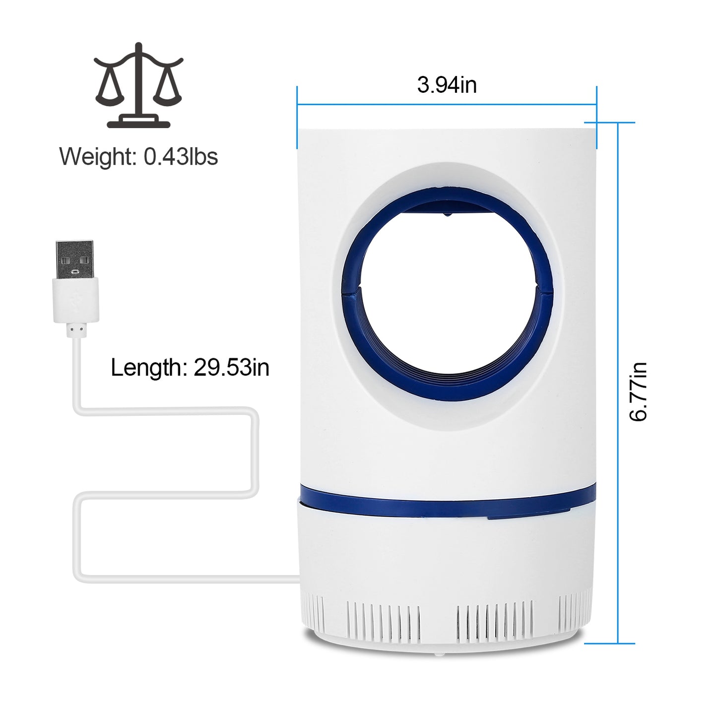 Electric Mosquito Trap Mosquito Killer Lamp with USB Power Fruit Fly Trap