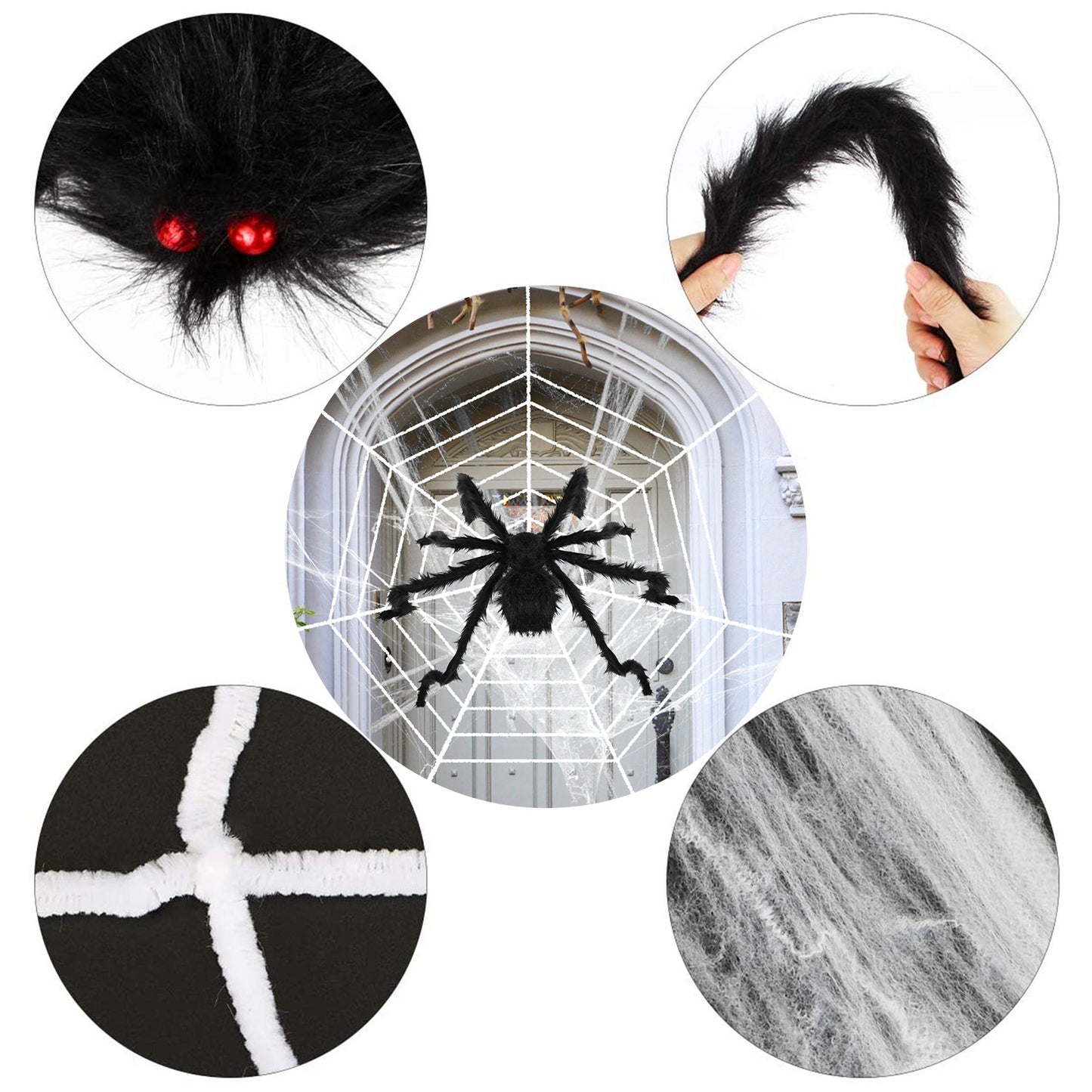 Halloween Decorations Spider Outdoor 59inch Halloween Spider